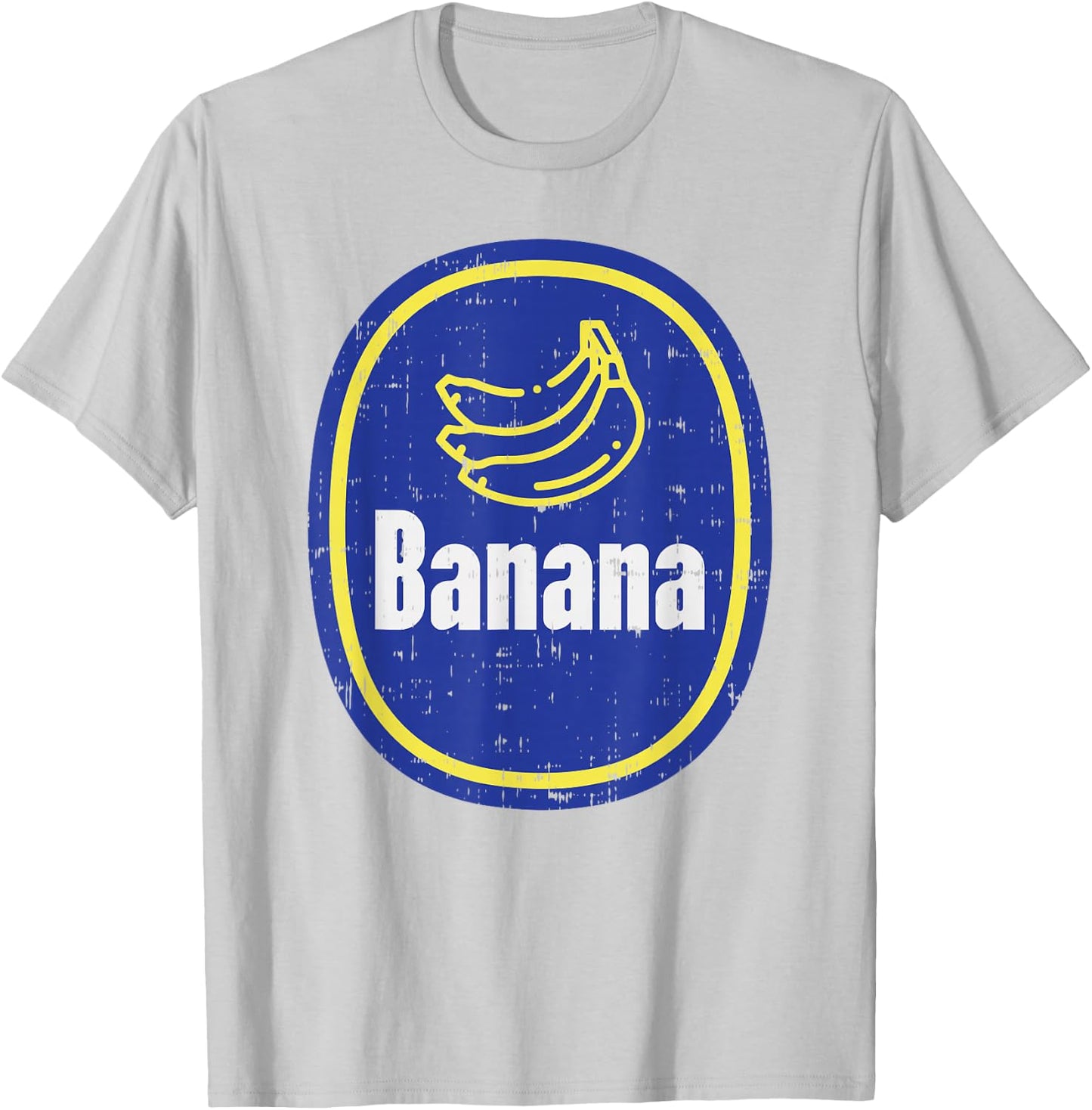 Banana Sticker Funny Fruit Lazy DIY Easy Halloween Costume T-Shirt - T-Shirt | Ash