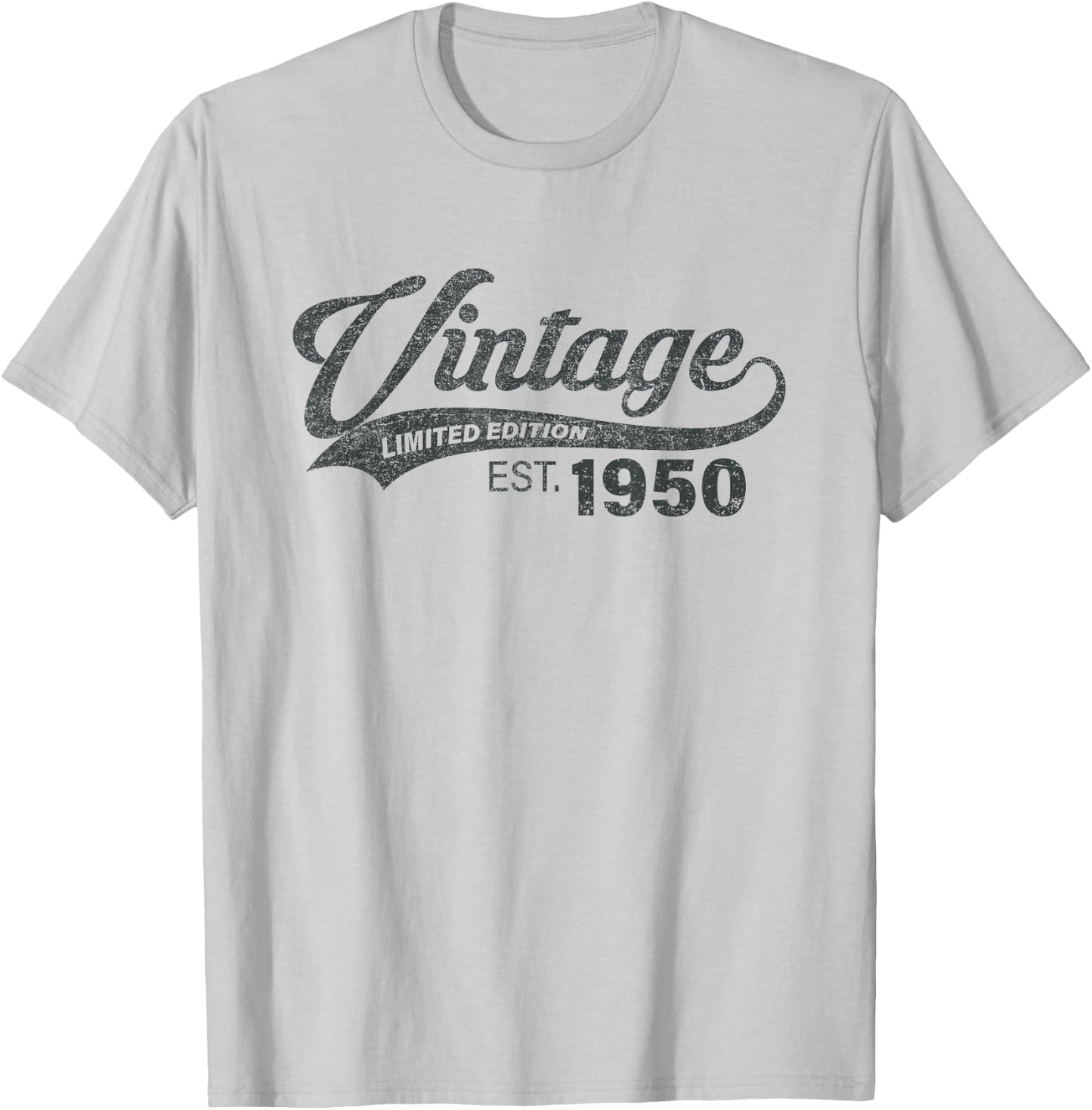 Vintage 1950 75 Years Old Bday 75th Birthday Gift Men Women T-Shirt - T-Shirt | Ash