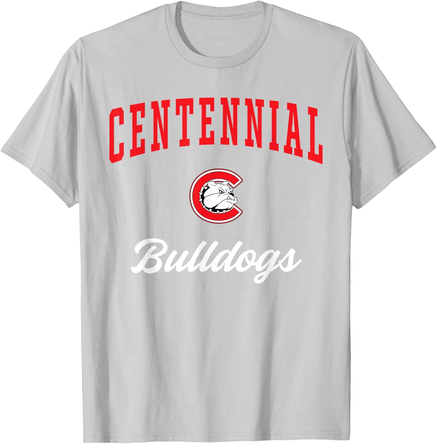 Centennial High School Bulldogs T-Shirt - T-Shirt | Ash