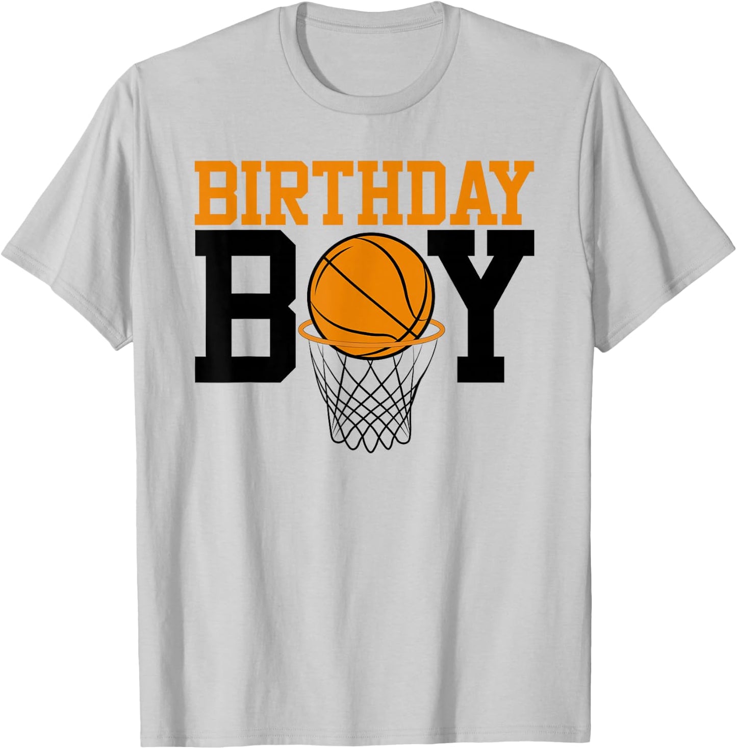 Boy Of The Birthday - Basketball Family Birthday T-Shirt - T-Shirt | Ash