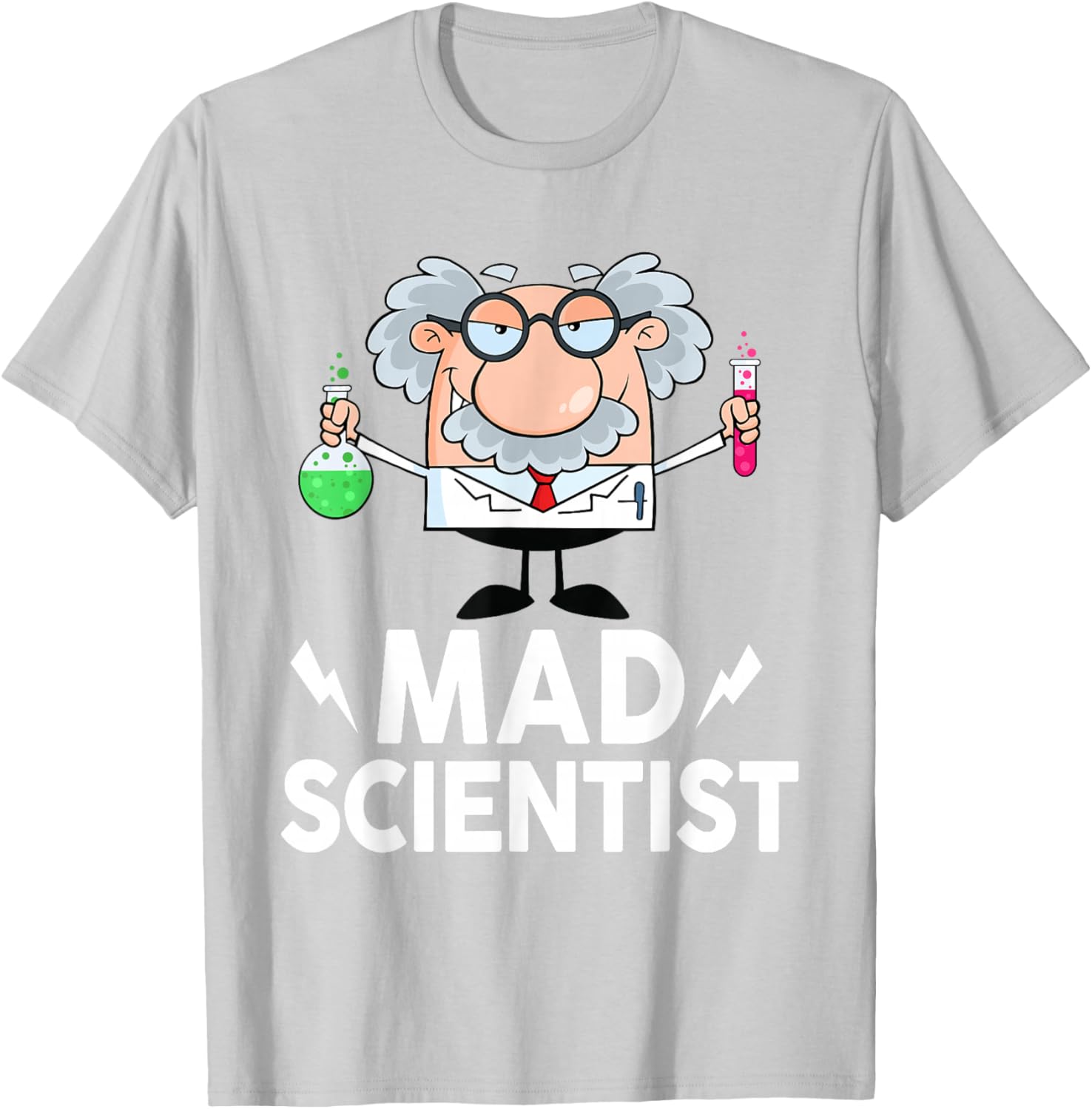 Mad Scientist Shirt Kids Toddler Child Adult Funny Science T-Shirt - T-Shirt | Ash