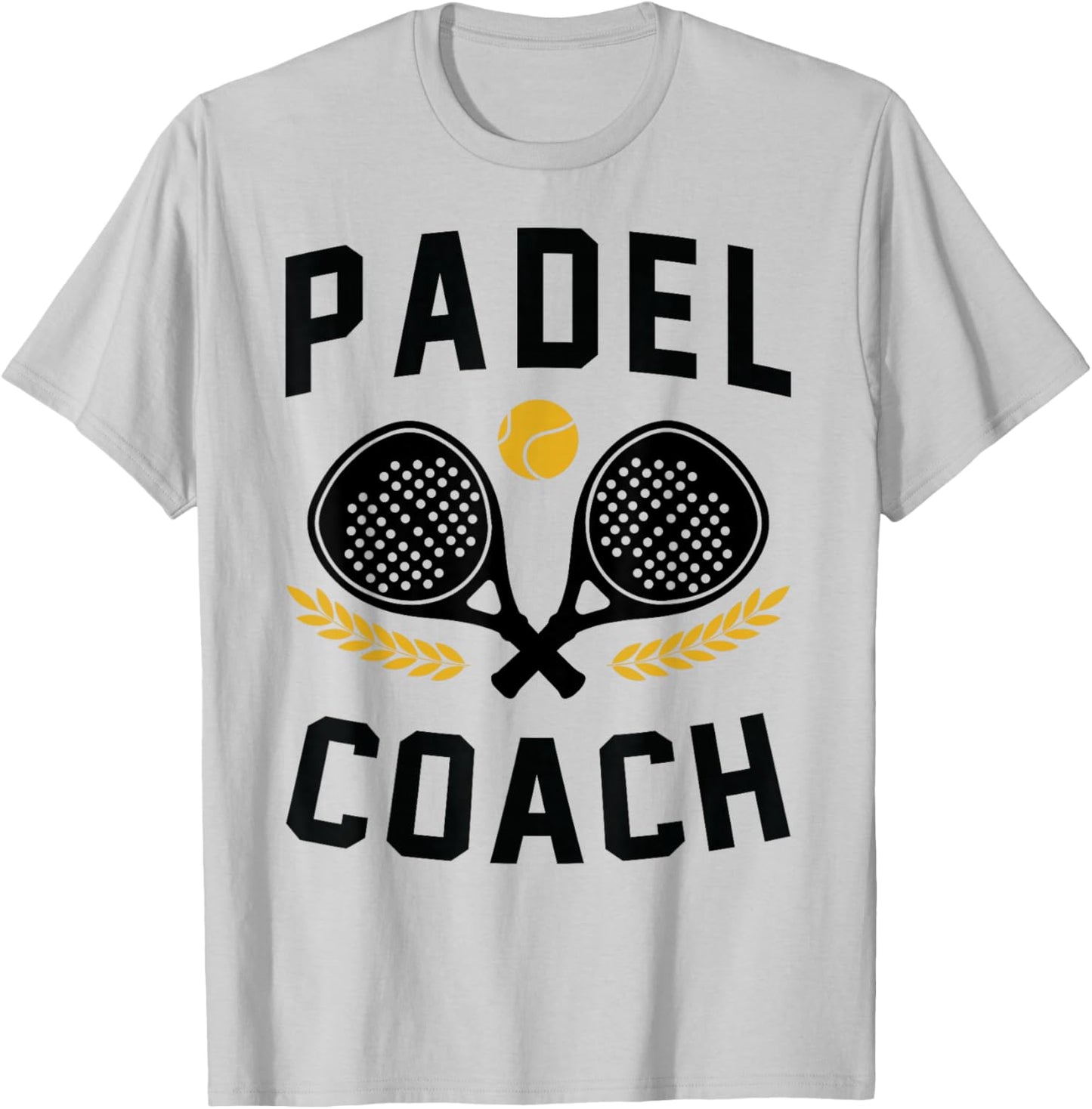 Gift Fan Paddle Tennis Trainer Sports Padel Coach , white, S T-Shirt - T-Shirt | Ash