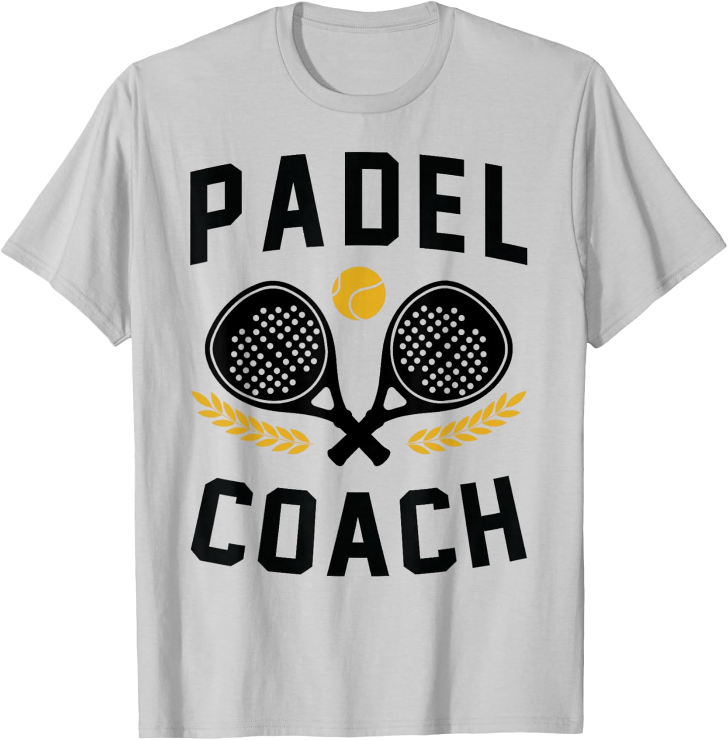 Gift Fan Paddle Tennis Trainer Sports Padel Coach , white, S T-Shirt - T-Shirt | Ash