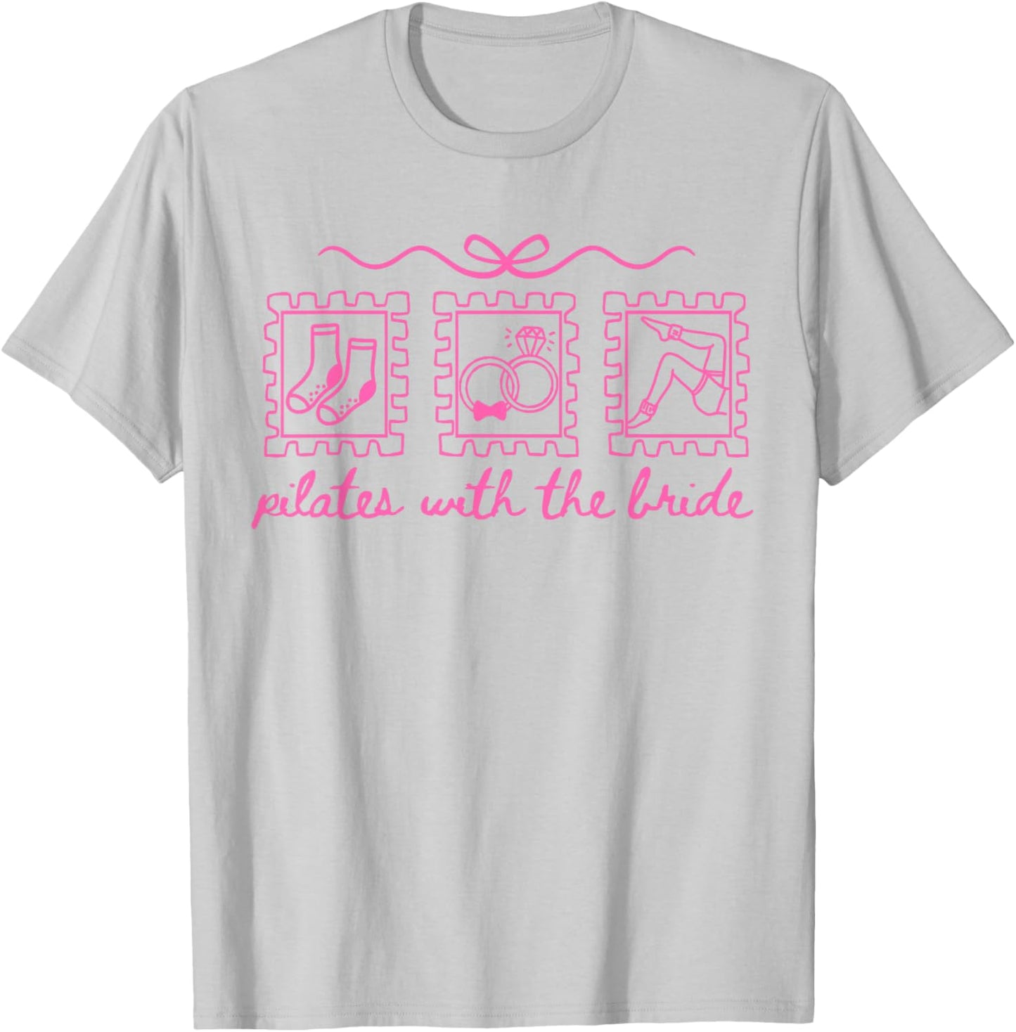 Cute Pilates Bridal Party Pilates with The Bride T-Shirt - T-Shirt | Ash