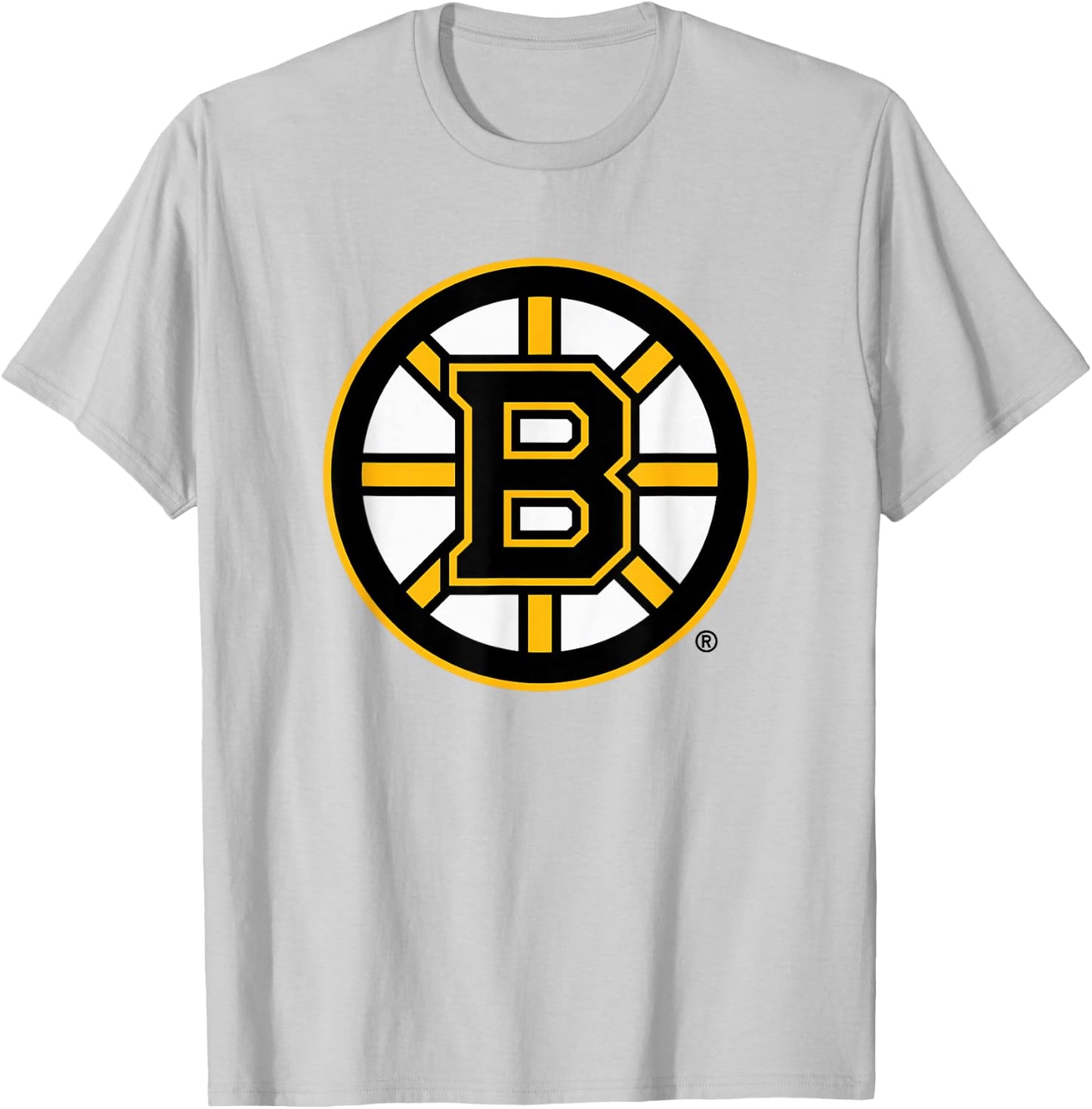 Boston Bruins Icon Gray Officially Licensed T-Shirt - T-Shirt | Ash