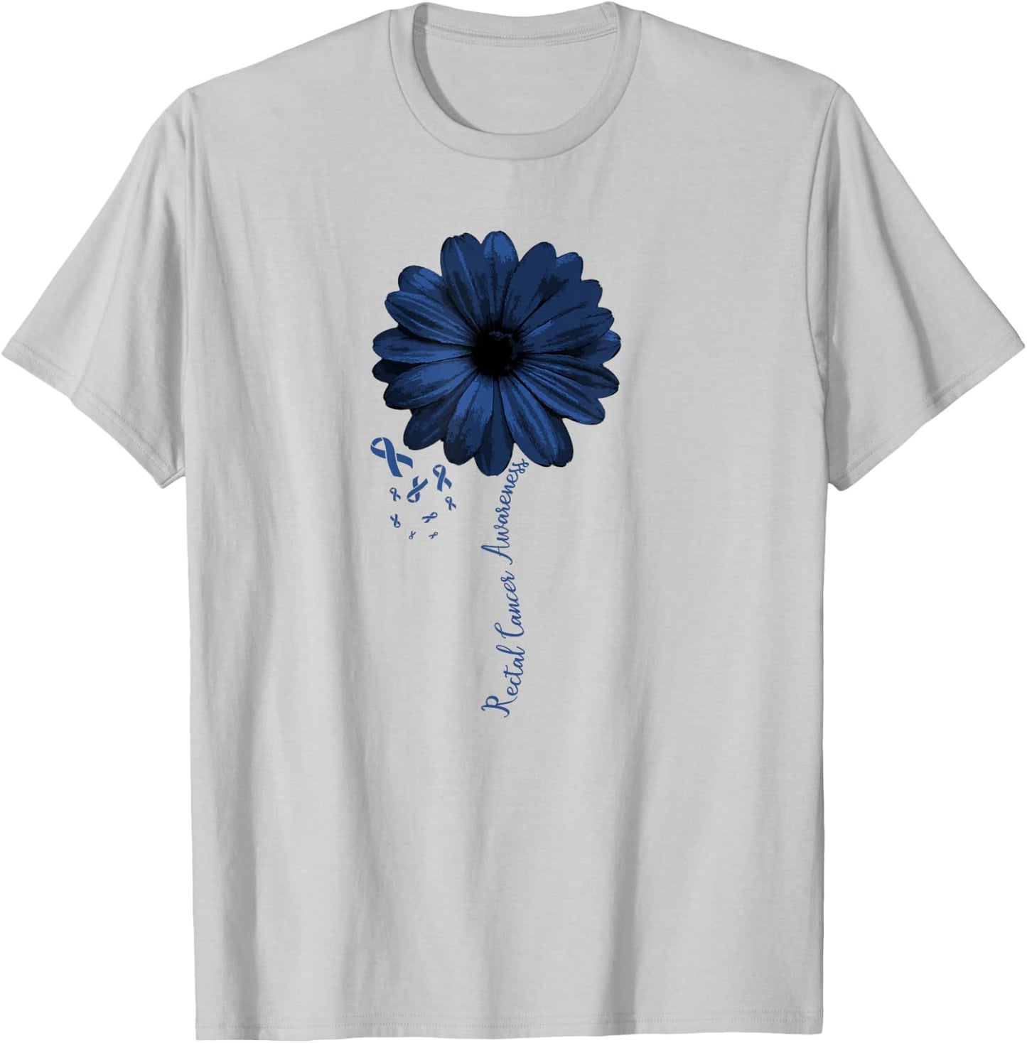 Rectal Cancer Awareness Survivor Warrior Pretty Gift T-Shirt - T-Shirt | Ash