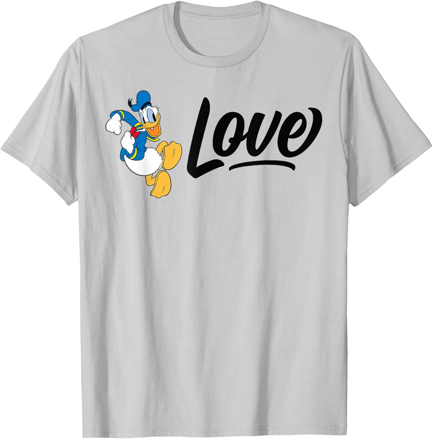 Donald Duck - Love Donald Duck T-Shirt - T-Shirt | Ash