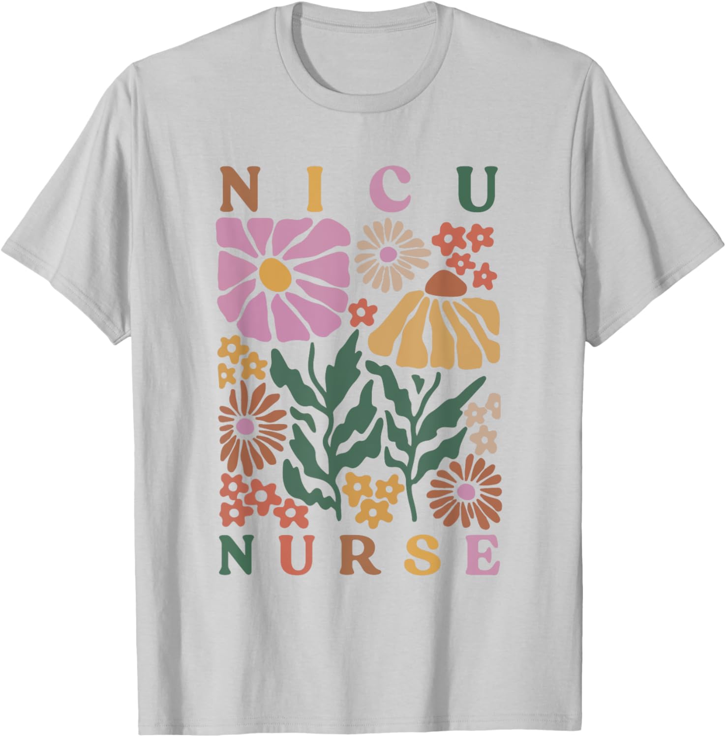 NICU Nurse Neonatal ICU Nurse Infant Care Specialist Newborn T-Shirt - T-Shirt | Ash