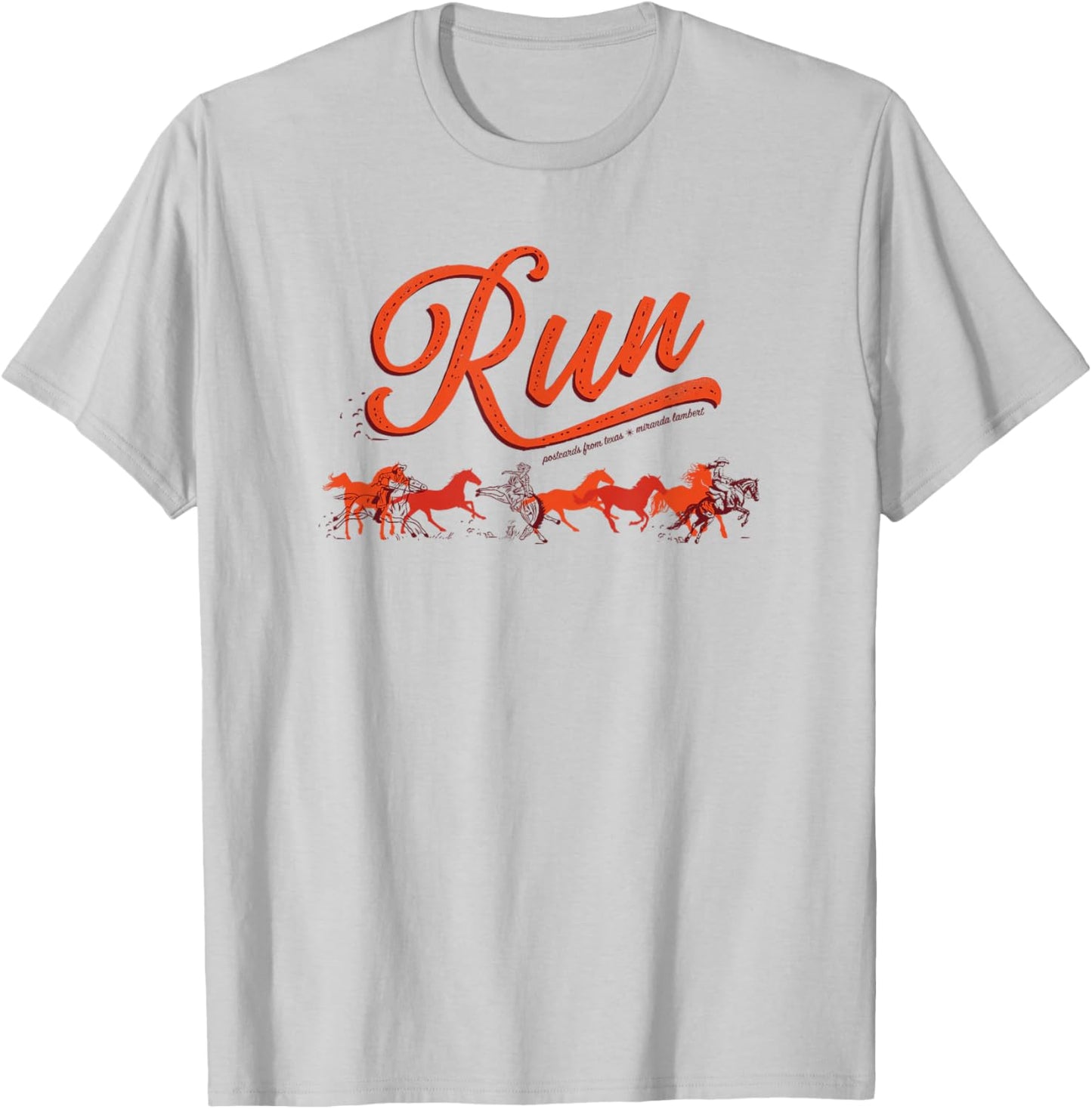 Miranda Lambert Run Postcards From Texas T-Shirt - T-Shirt | Ash