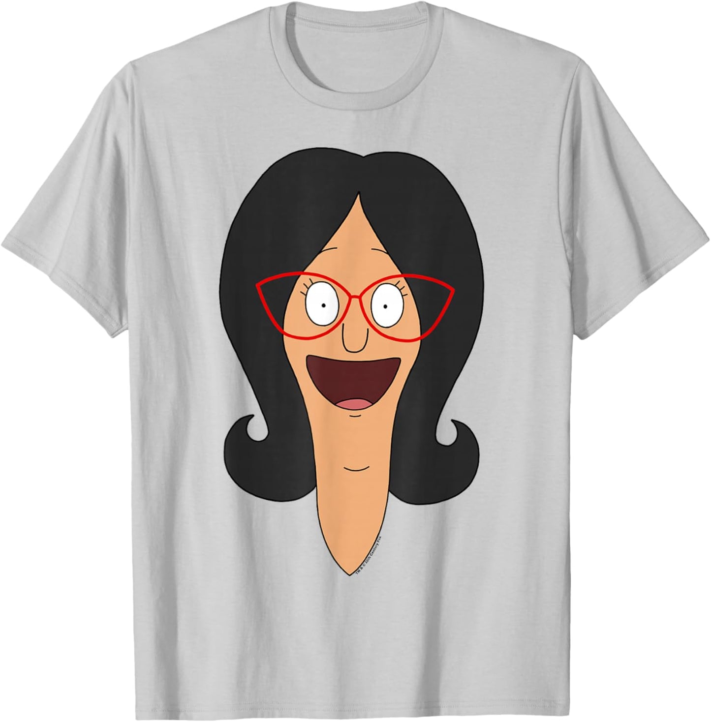 Bob's Burgers Linda Big Face T-Shirt - T-Shirt | Ash