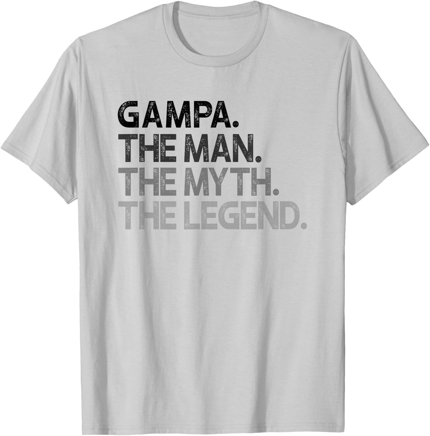 Gampa The Man The Myth Legend Gift T-Shirt - T-Shirt | Ash