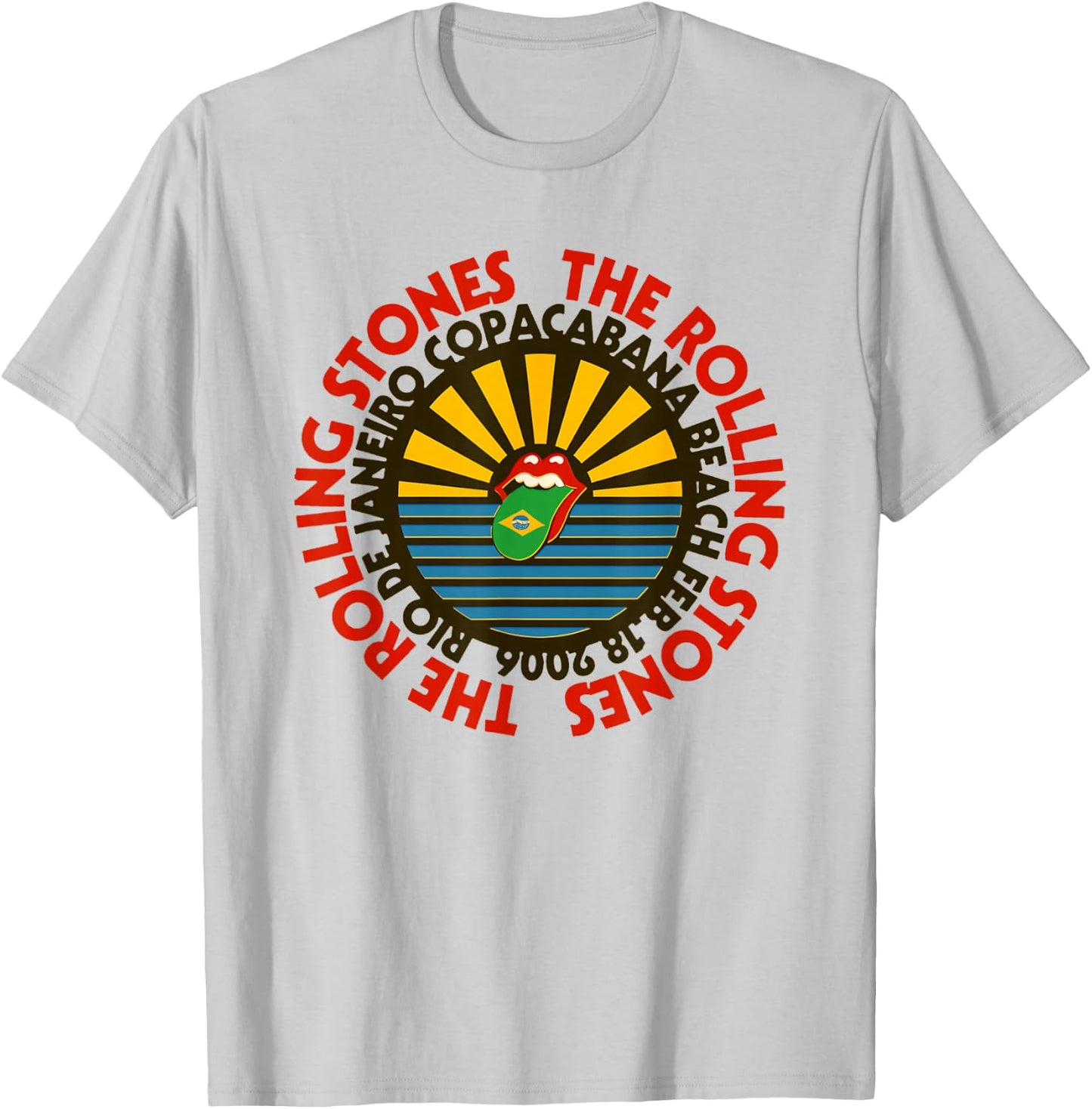 Official Rolling Stones Copacabana Beach T-Shirt - T-Shirt | Ash