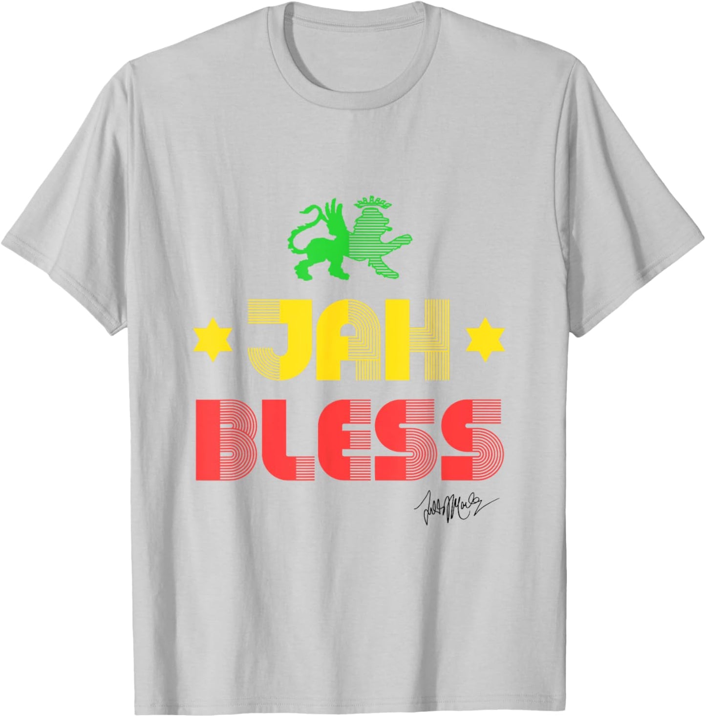 Ziggy Marley - Official Merchandise - Jah Bless T-Shirt - T-Shirt | Ash