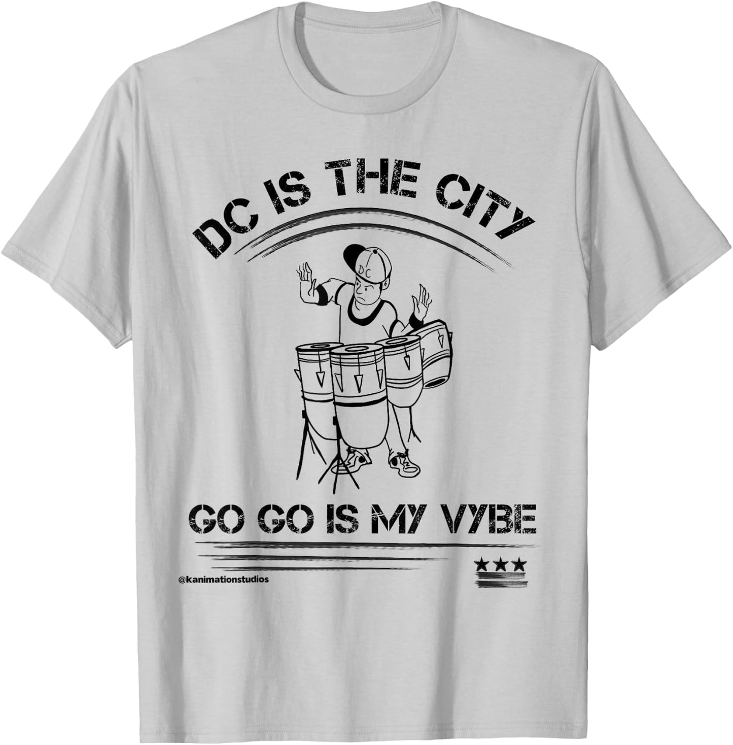 Washington DC is the City Go Go is my Vybe Music T-Shirt - T-Shirt | Ash