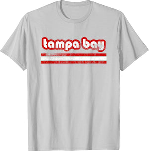 Tampa Bay Florida Retro Vintage Weathered Throwback T-Shirt - T-Shirt | Ash