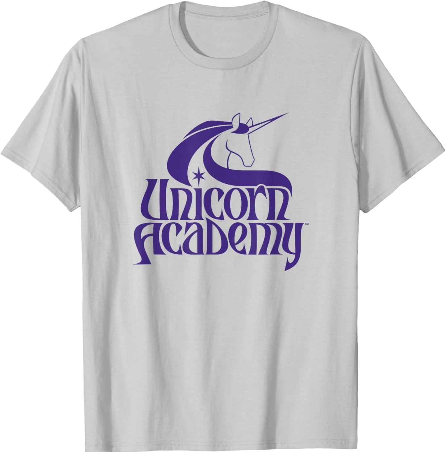 Unicorn Academy Logo T-Shirt - T-Shirt | Ash