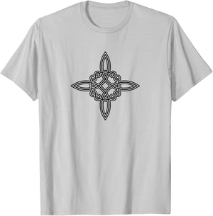 Witch Knot Symbol 4 Elements Wiccan Mystic Magic T-Shirt - T-Shirt | Ash