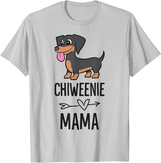 Chiweenie Mama Cute Chiweenie Dog T-Shirt - T-Shirt | Ash