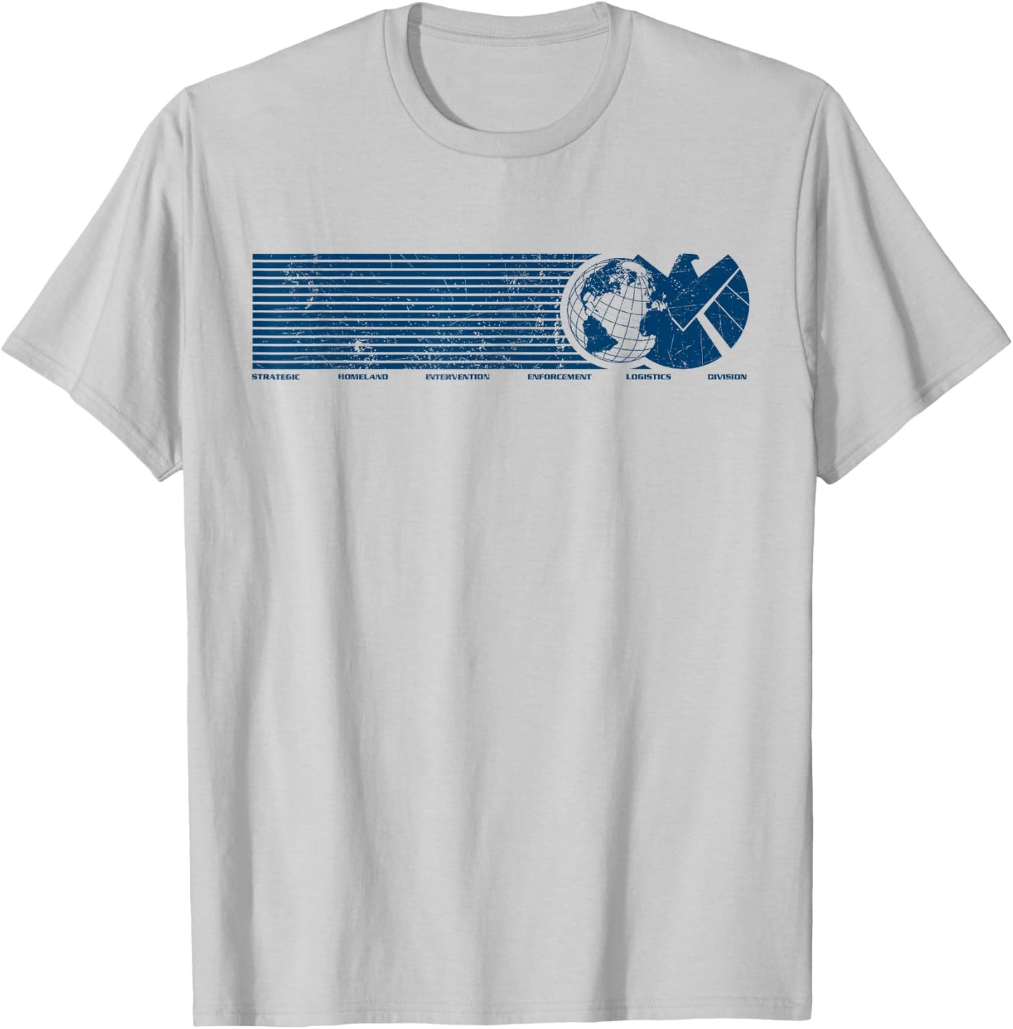 Marvel Agents of S.H.I.E.L.D. Eagle Globe Logo T-Shirt - T-Shirt | Ash