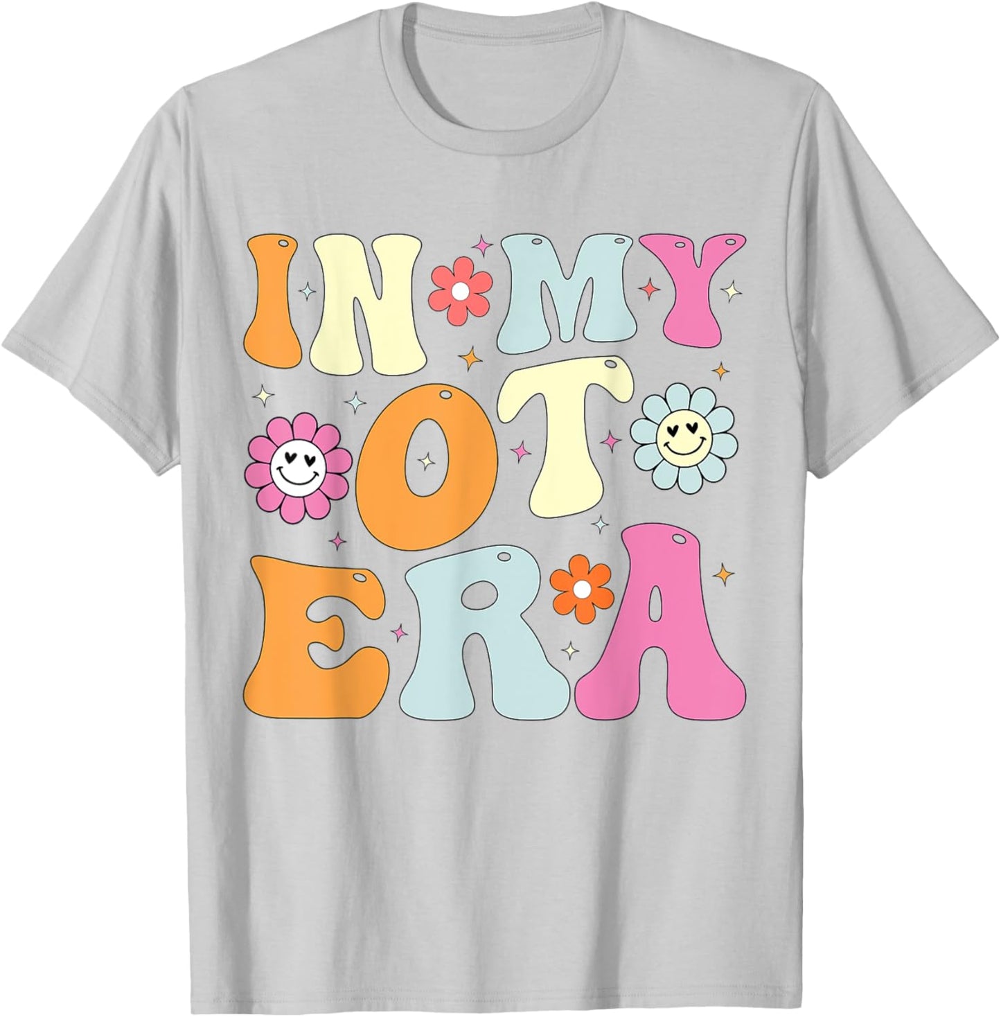 In My OT Era Groovy Occupational Therapy OT T-Shirt - T-Shirt | Ash