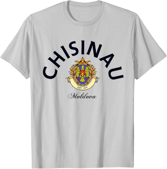 Chisinau Moldova Chisinau home Moldova Emblem family trip T-Shirt - T-Shirt | Ash