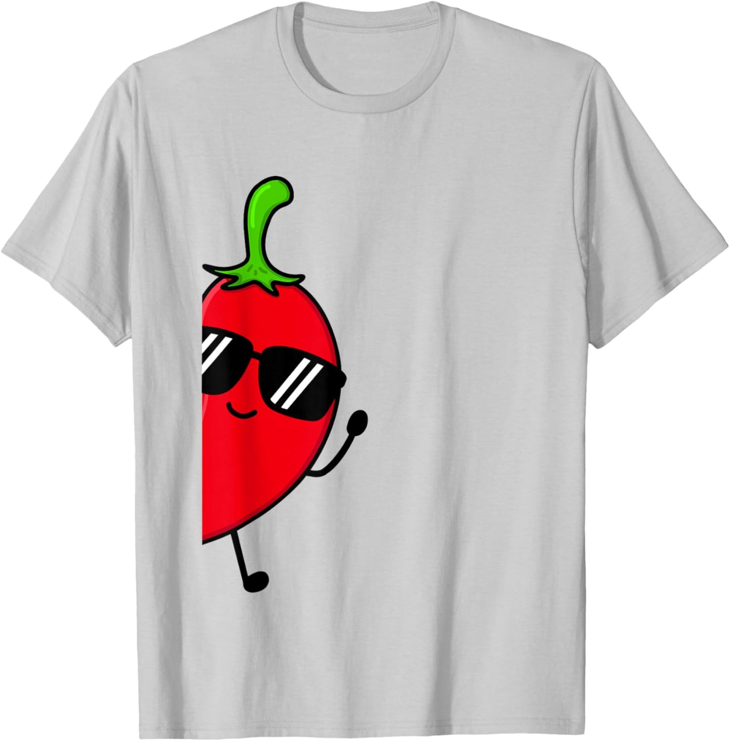 Kids Chili Shirt For Boys Or Girls | Cute Chili Gift T-Shirt - T-Shirt | Ash