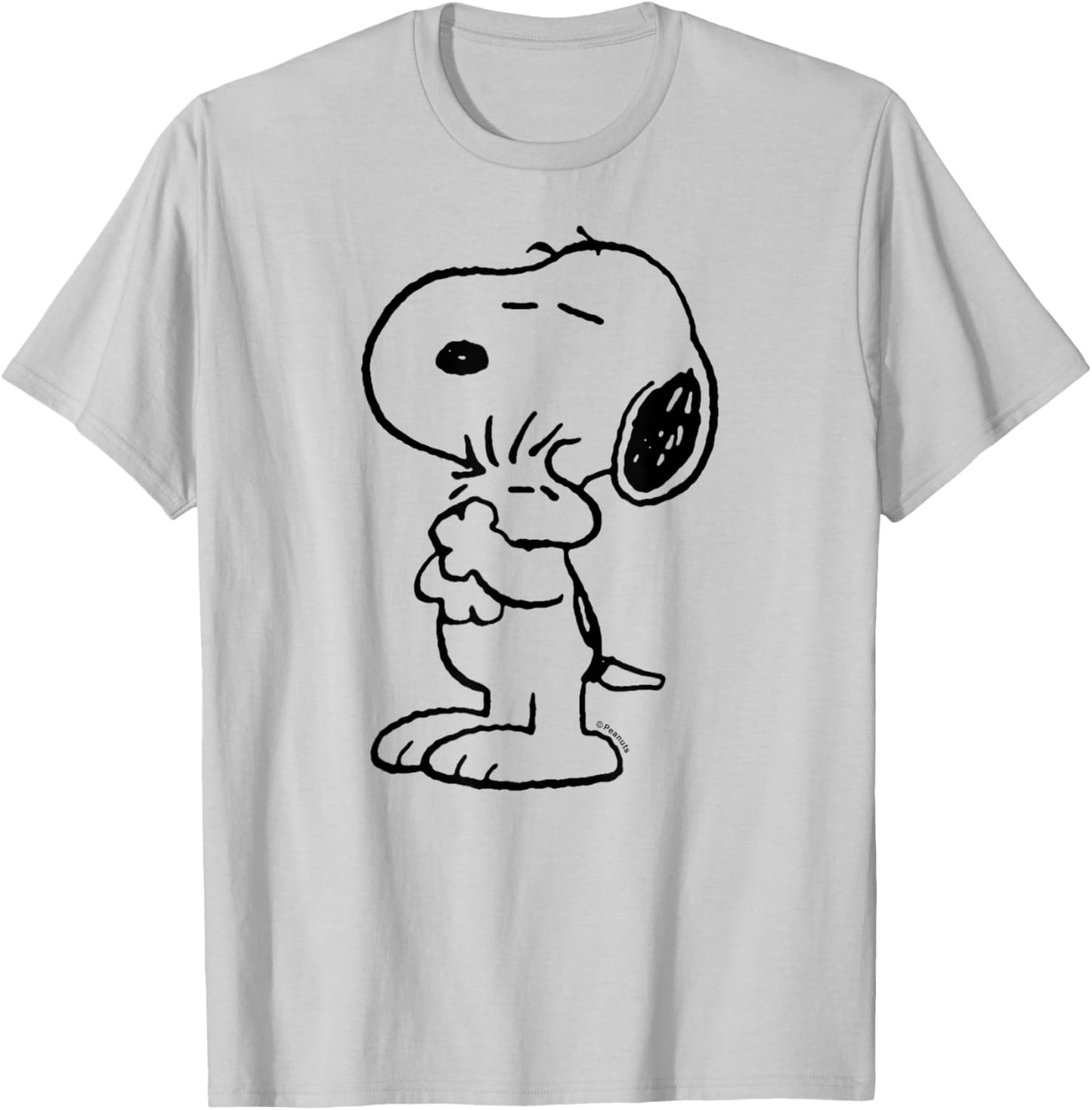 Peanuts - Snoopy Loves Woodstock T-Shirt - T-Shirt | Ash