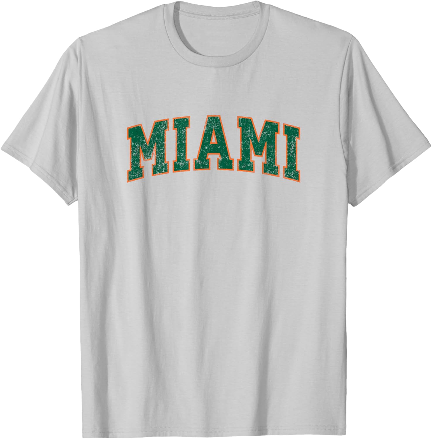 Miami Florida FL Vintage Athletic Sports T-Shirt - T-Shirt | Ash