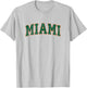 Miami Florida FL Vintage Athletic Sports T-Shirt - T-Shirt | Ash