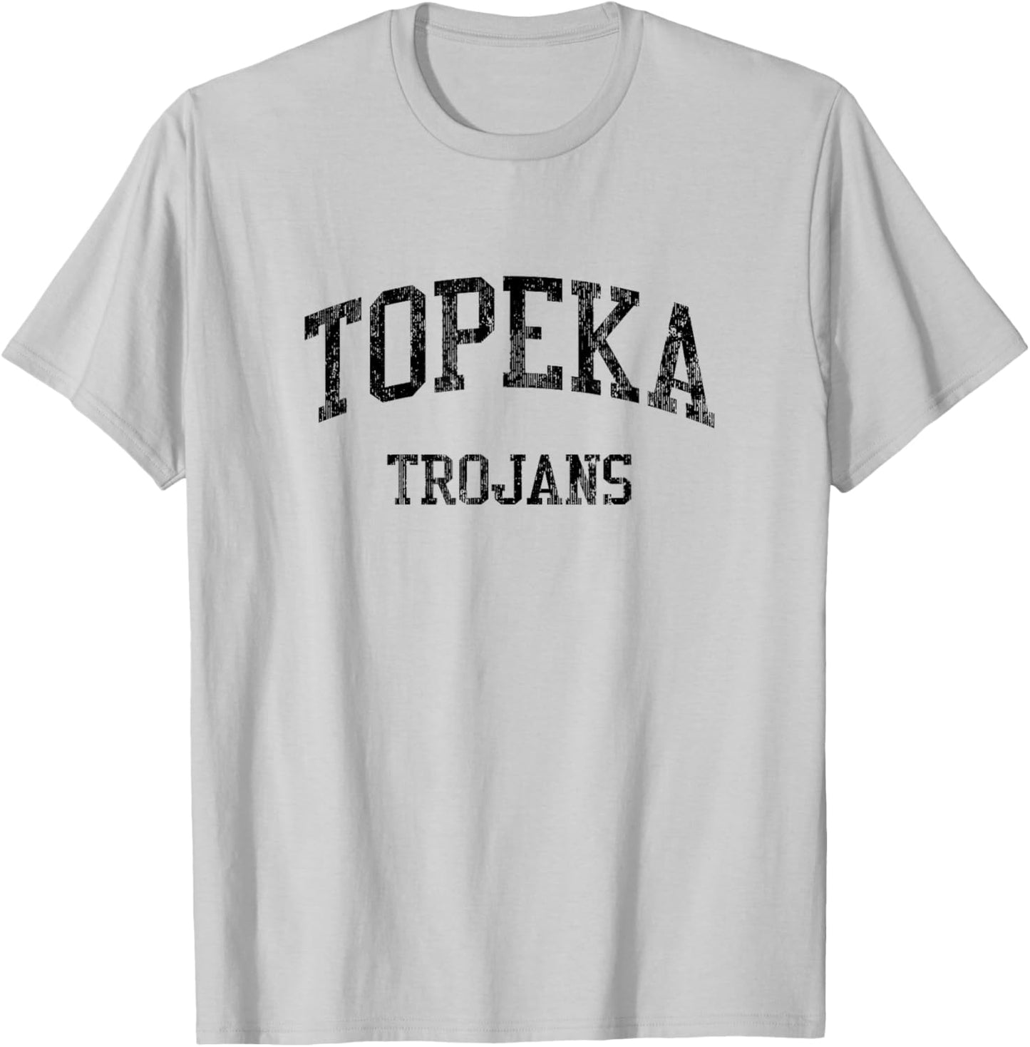 Topeka High School HS Topeka KS Vintage Sports T-Shirt - T-Shirt | Ash
