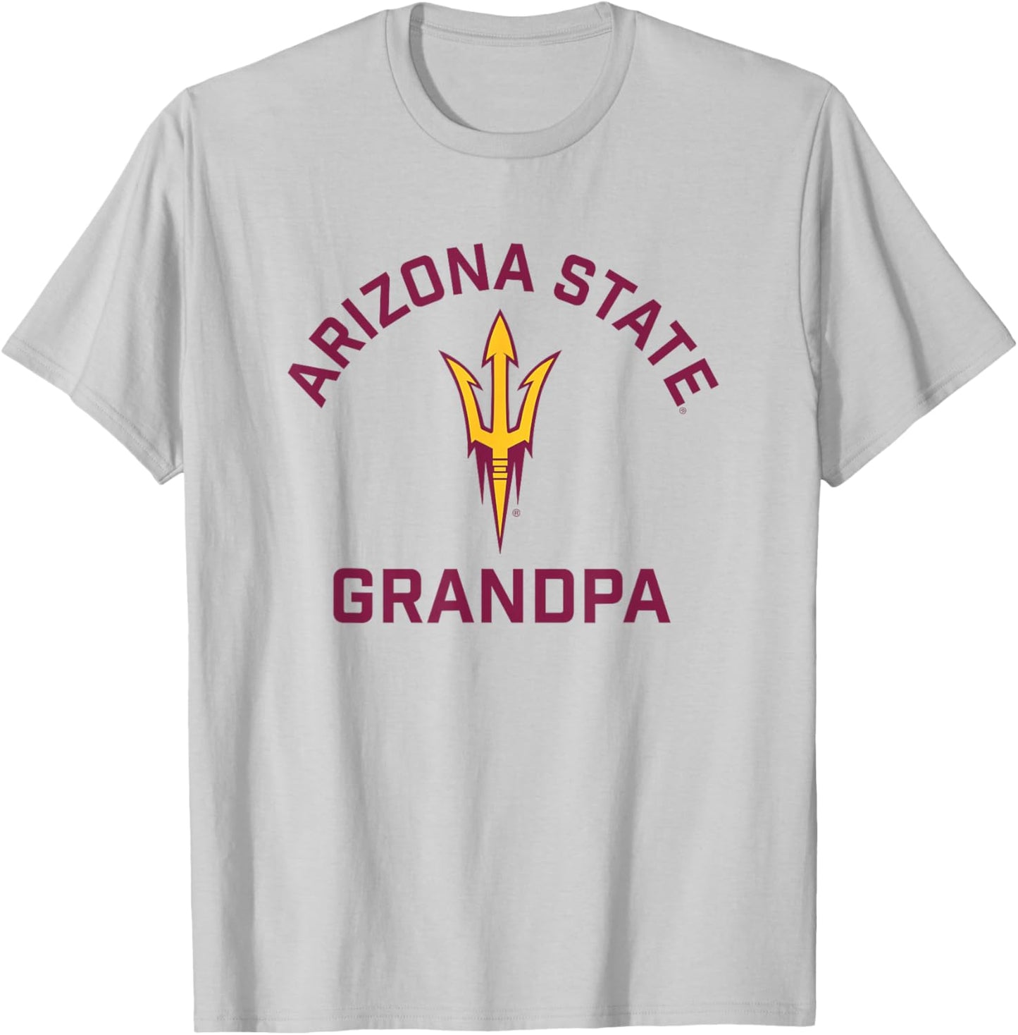 Arizona State University Sun Devils Arched Grandpa T-Shirt - T-Shirt | Ash