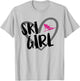 Ski Girl Heart Funny Skiing For Skiers T-Shirt - T-Shirt | Ash