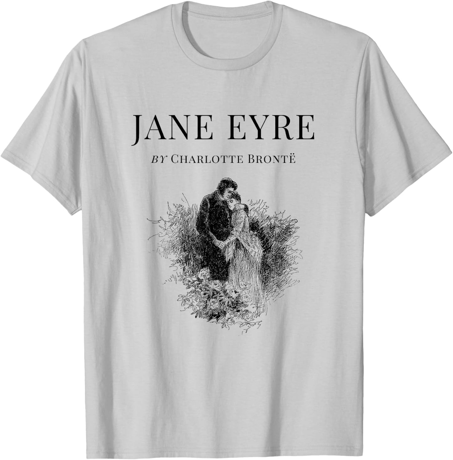 Jane Eyre Charlotte Bronte Cover Title Page T-Shirt - T-Shirt | Ash