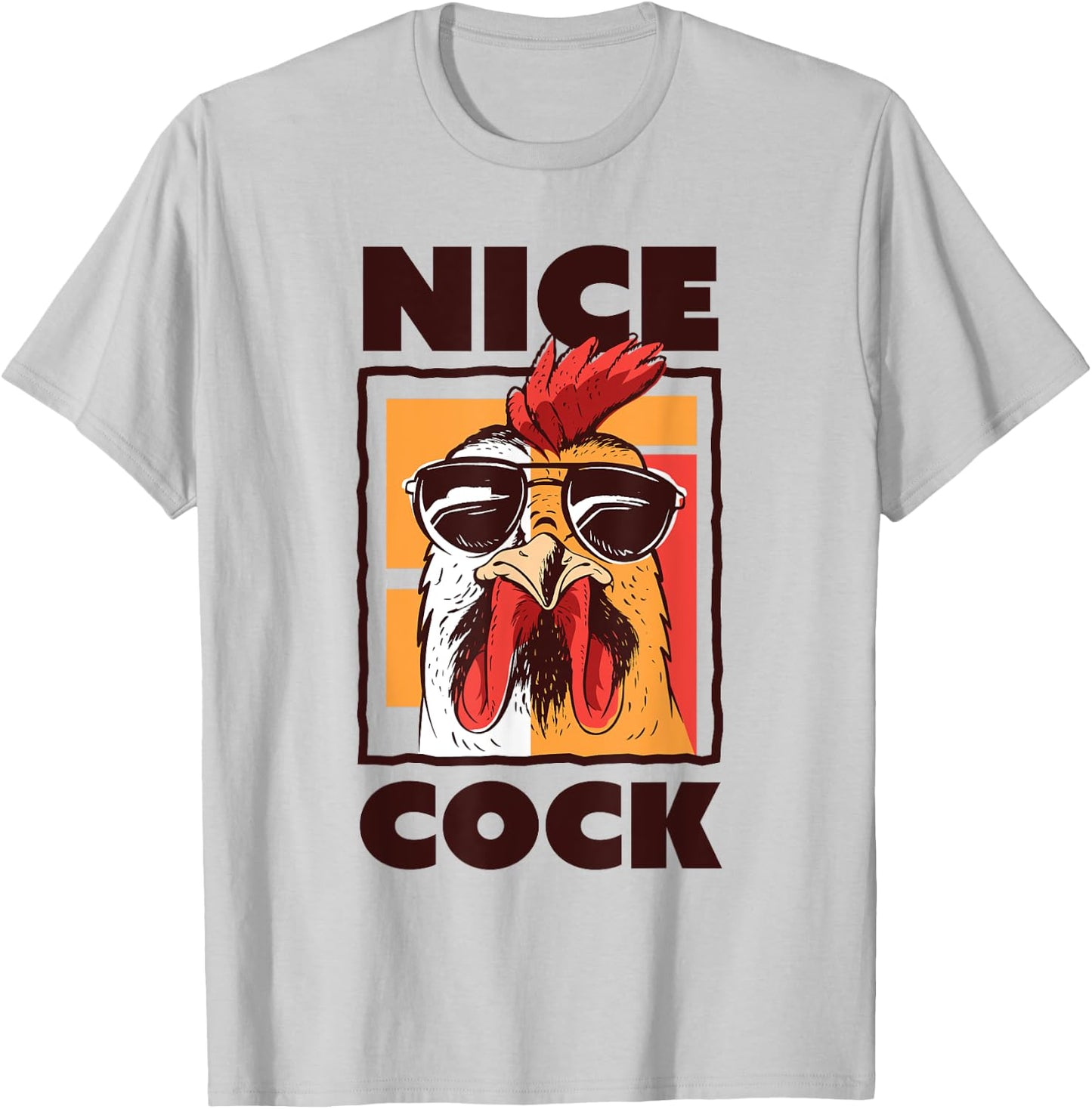 Nice Cock Farming Bird watching Gift T-Shirt - T-Shirt | Ash