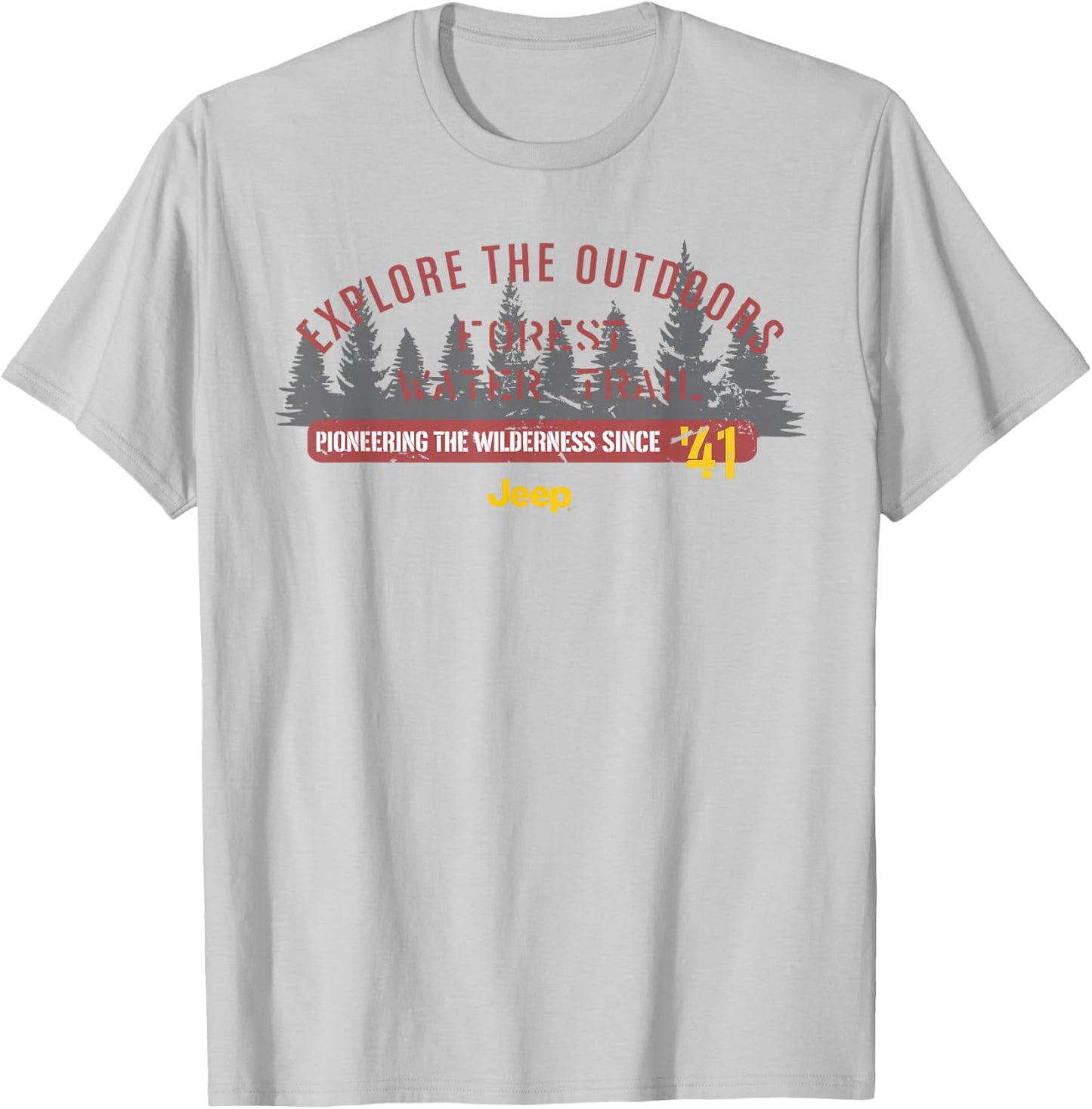 Jeep Outdoors T-Shirt - T-Shirt | Ash