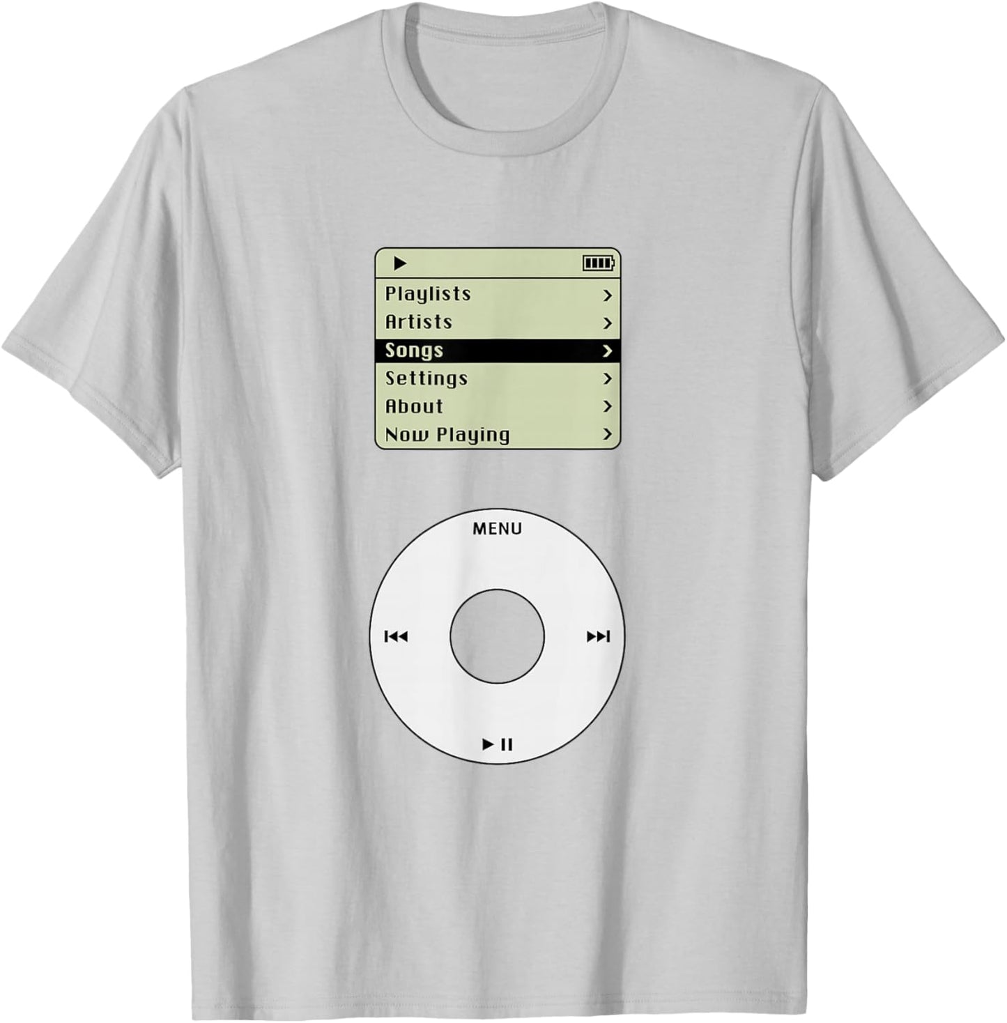 Retro MP3 Player Pod Music Tech Costume T-Shirt - T-Shirt | Ash