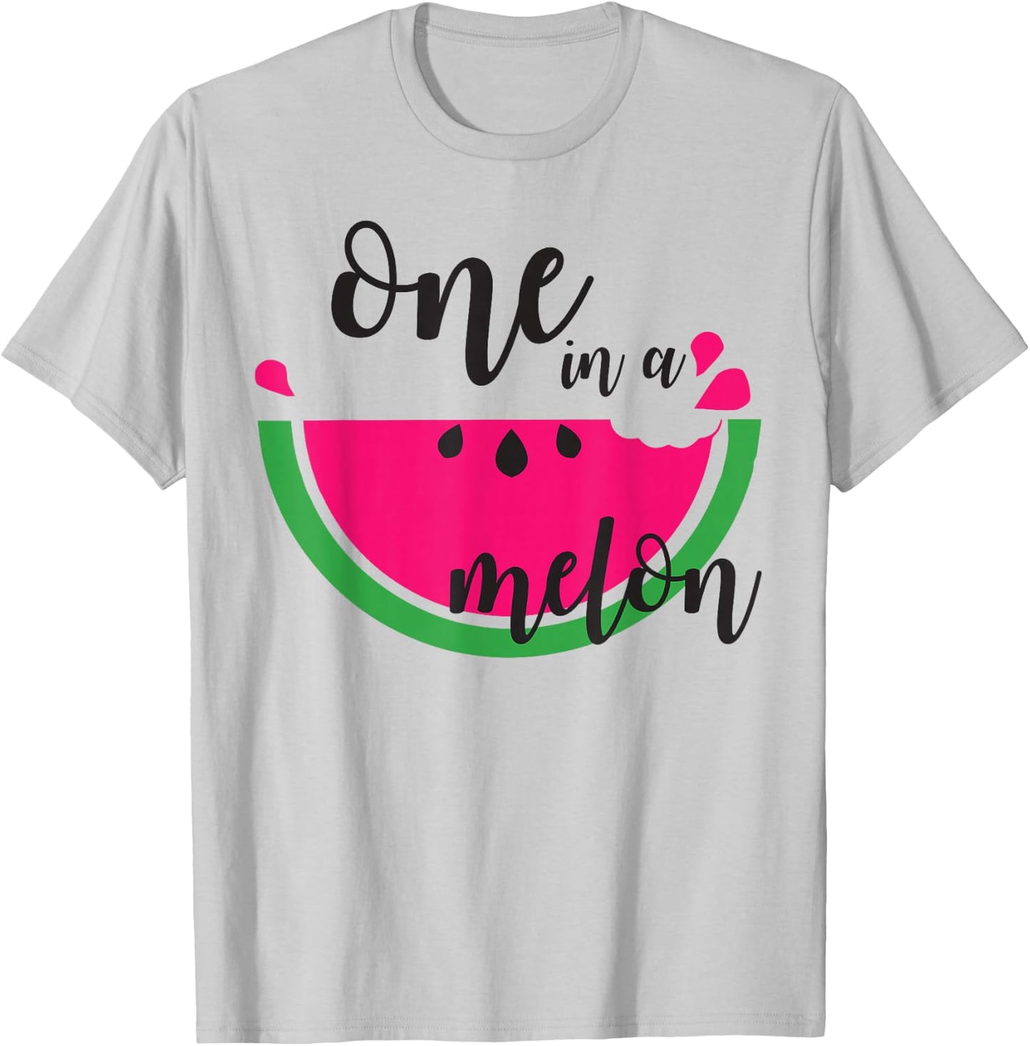 Watermelon Summer One in a Melon Fruit Cool Gift T-Shirt - T-Shirt | Ash