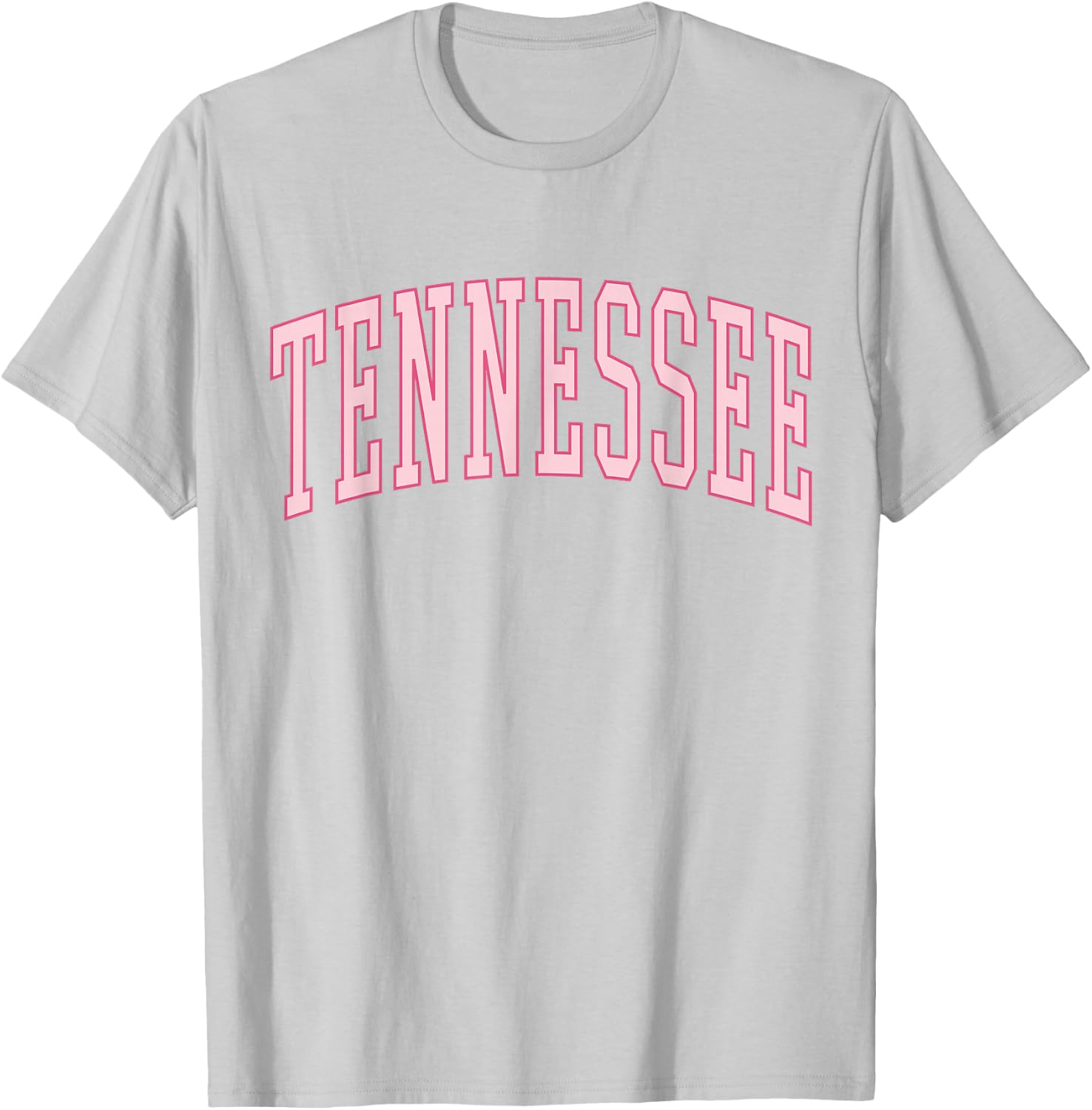 Preppy Varsity Pink Tennessee T-Shirt - T-Shirt | Ash