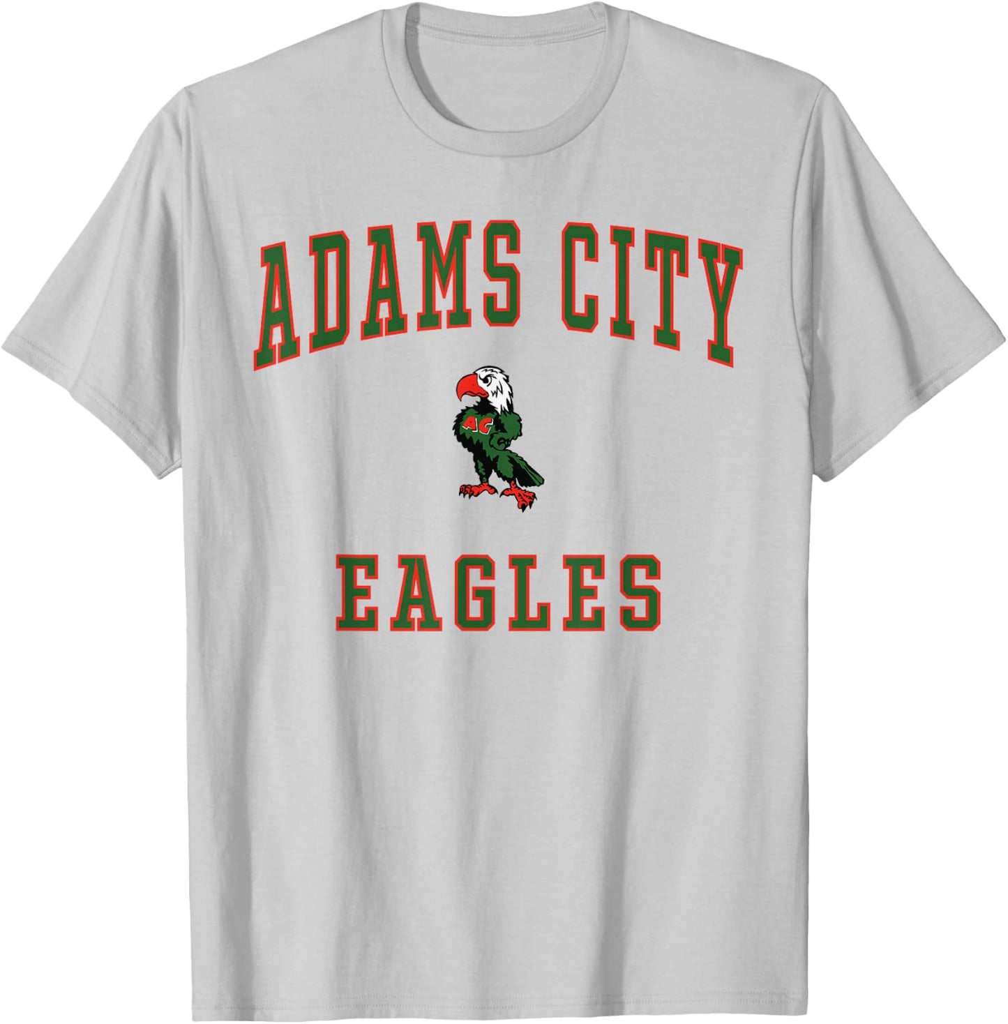 Adams City High School Eagles T-Shirt - T-Shirt | Ash