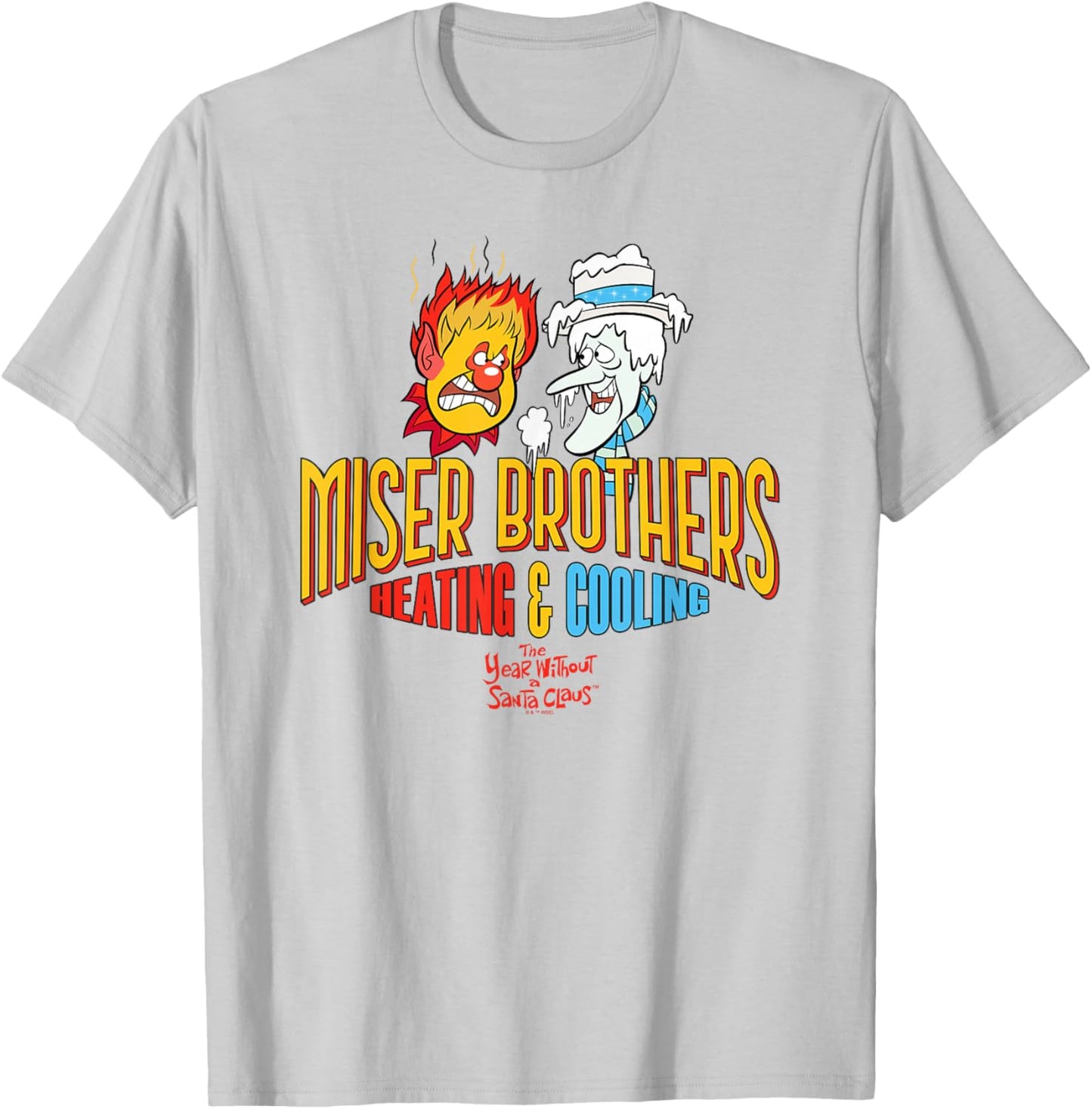 The Year Without a Santa Claus Miser Brothers T-Shirt - T-Shirt | Ash