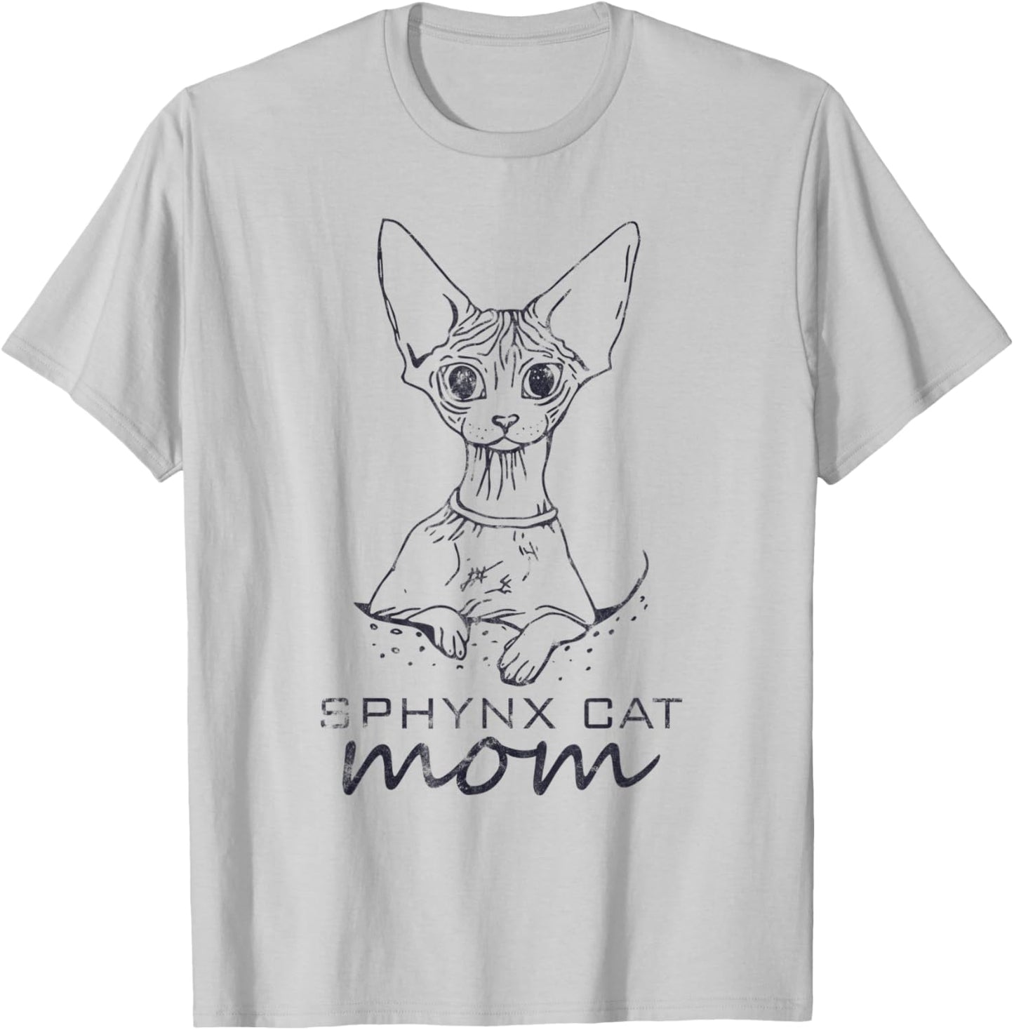 Sphynx Cat Month Pet Lover Funny Animal Cute T-Shirt - T-Shirt | Ash