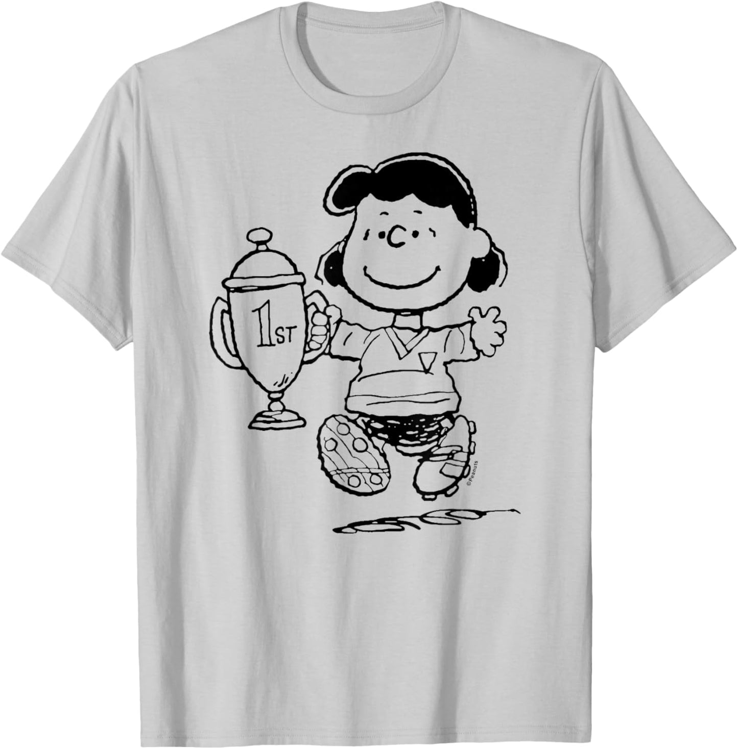 Peanuts - Lucy First Place T-Shirt - T-Shirt | Ash