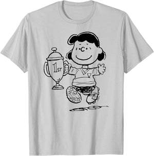 Peanuts - Lucy First Place T-Shirt - T-Shirt | Ash