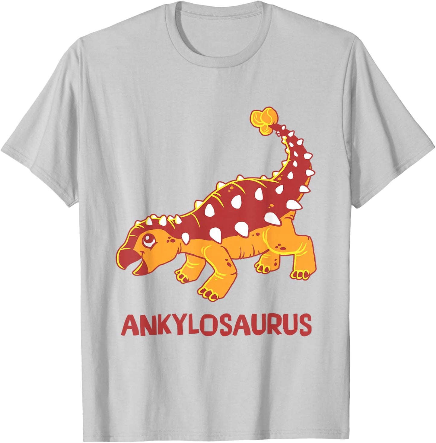 Ankylosaurus Dinosaur | Cute Jurassic Dino T-Shirt - T-Shirt | Ash