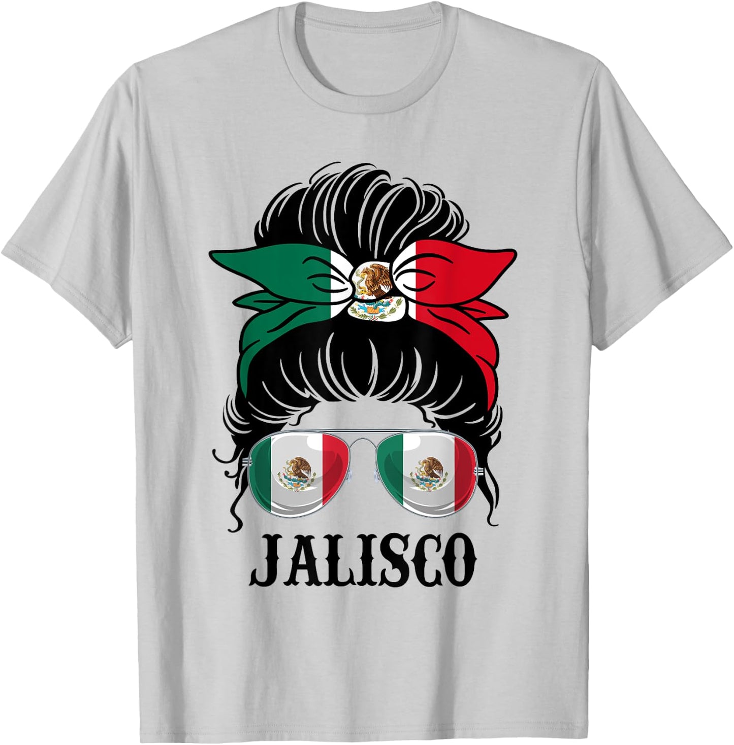 Jalisco Mexico Pride Mexican Flag State T-Shirt - T-Shirt | Ash