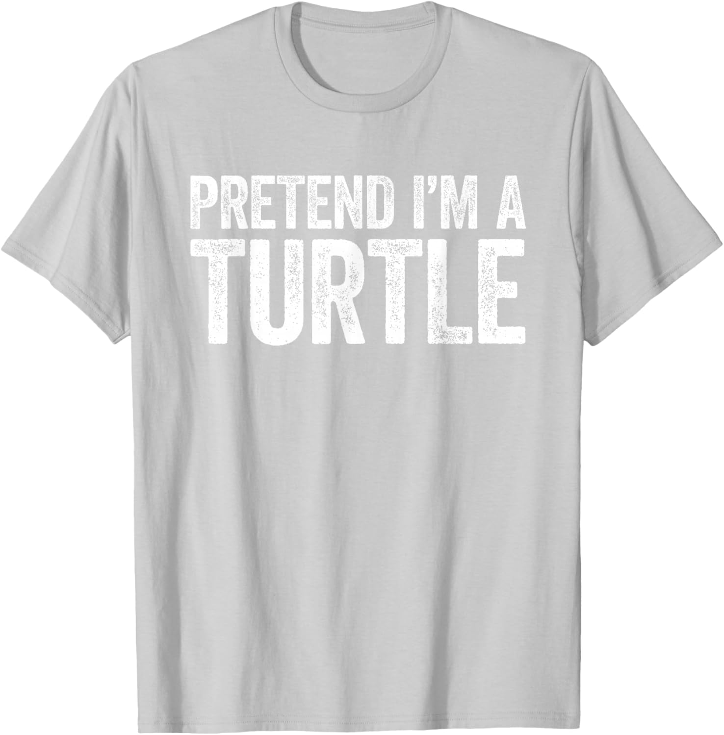 Pretend I'm A Turtle Shirt Adult Kids Turtle Costume T-Shirt - T-Shirt | Ash