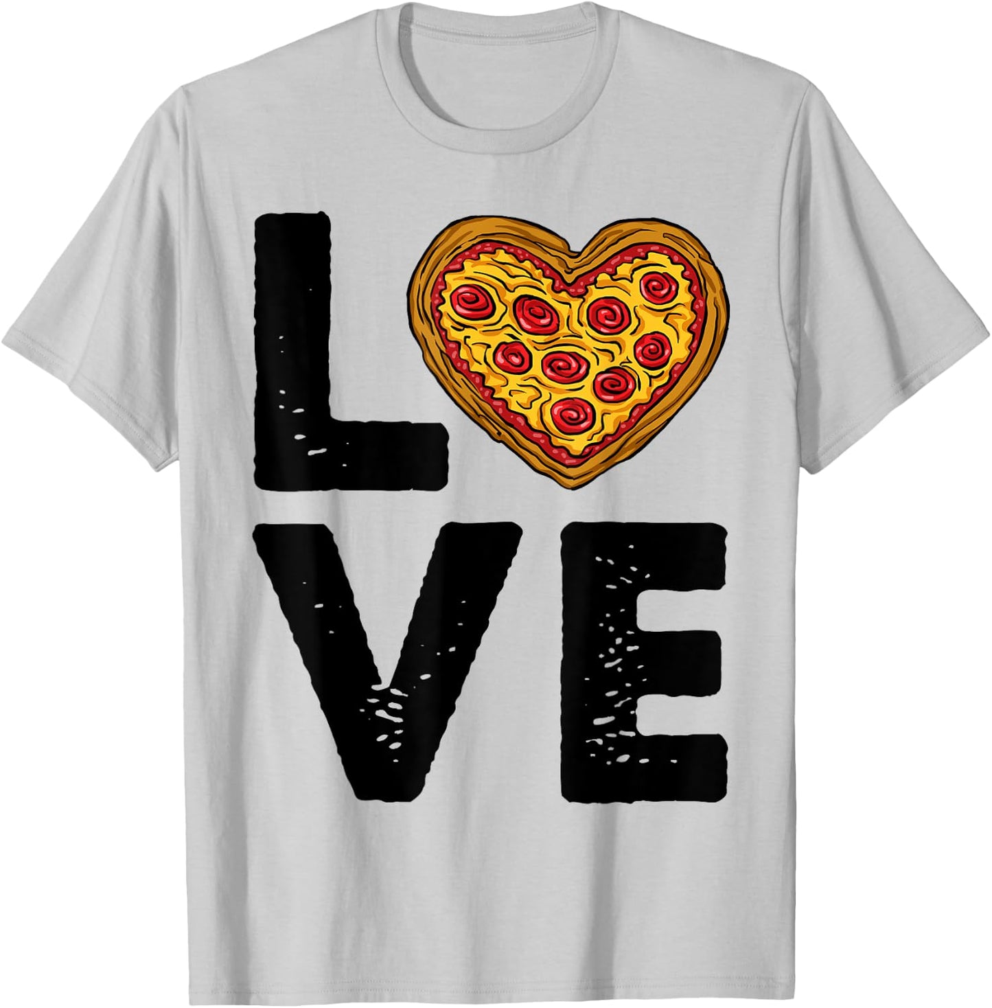 Love Pizza Girl Funny Women Gift T-Shirt - T-Shirt | Ash