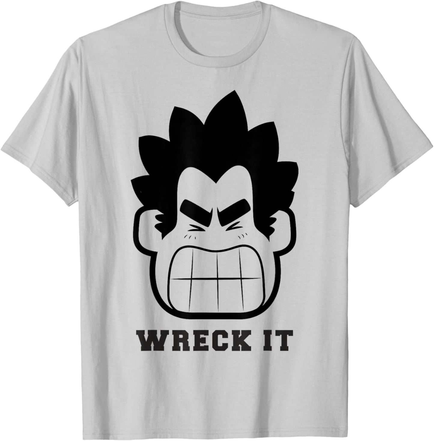 Disney Wreck-It Ralph Wreck It Angry Ralph Big Face T-Shirt - T-Shirt | Ash