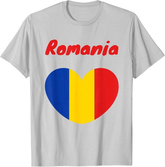 Rumänien Flagge Damen Rumänien Männer Frauen Kinder Romania T-Shirt - T-Shirt | Ash