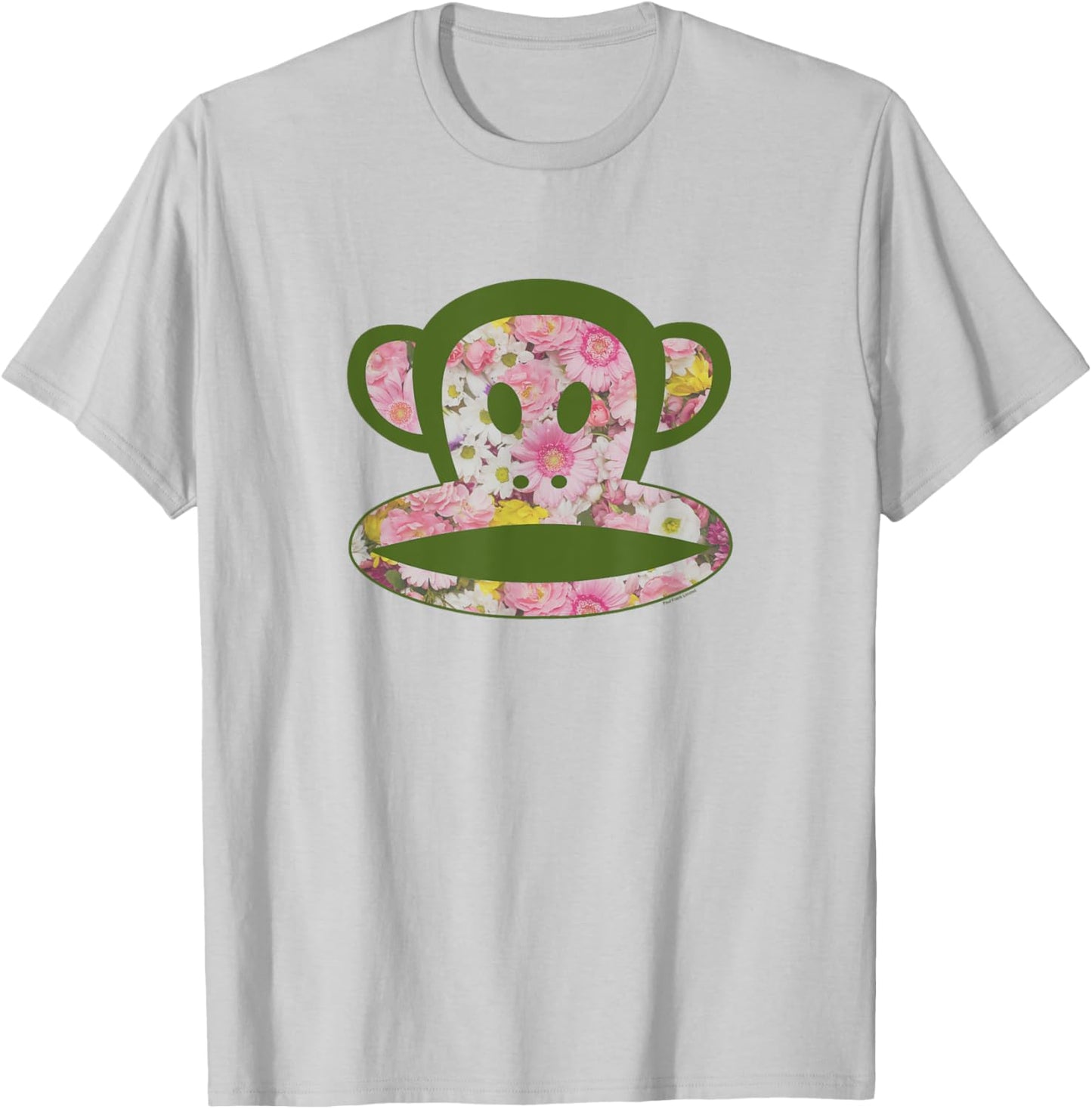 Paul Frank Julius The Monkey Groovy Floral Spring Logo T-Shirt - T-Shirt | Ash
